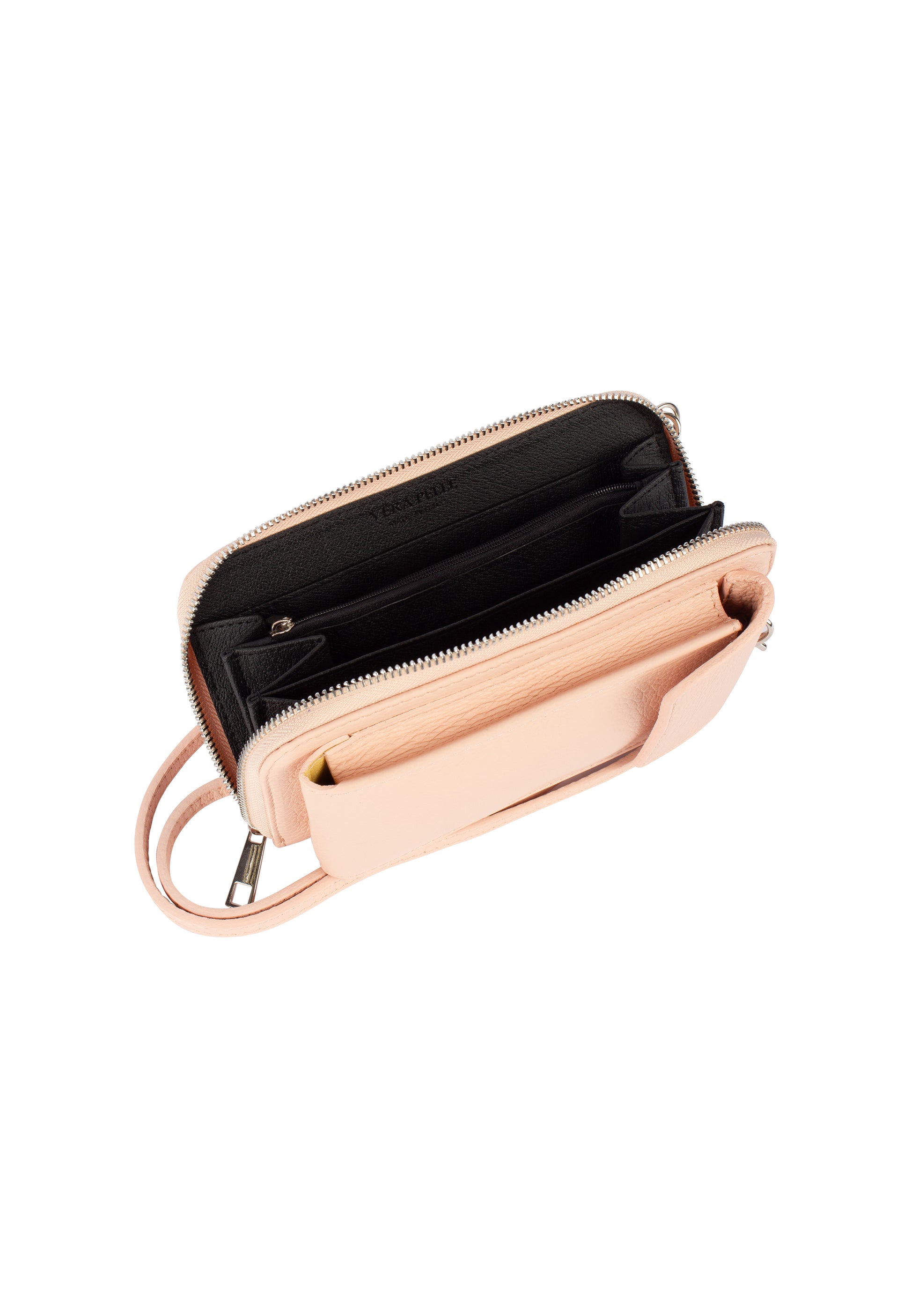 usha Women's Leather Wallet And Cell Phone Bag
