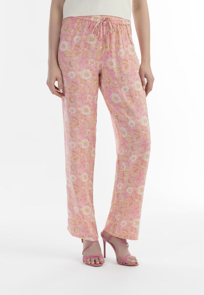usha Women's Cloth Trousers