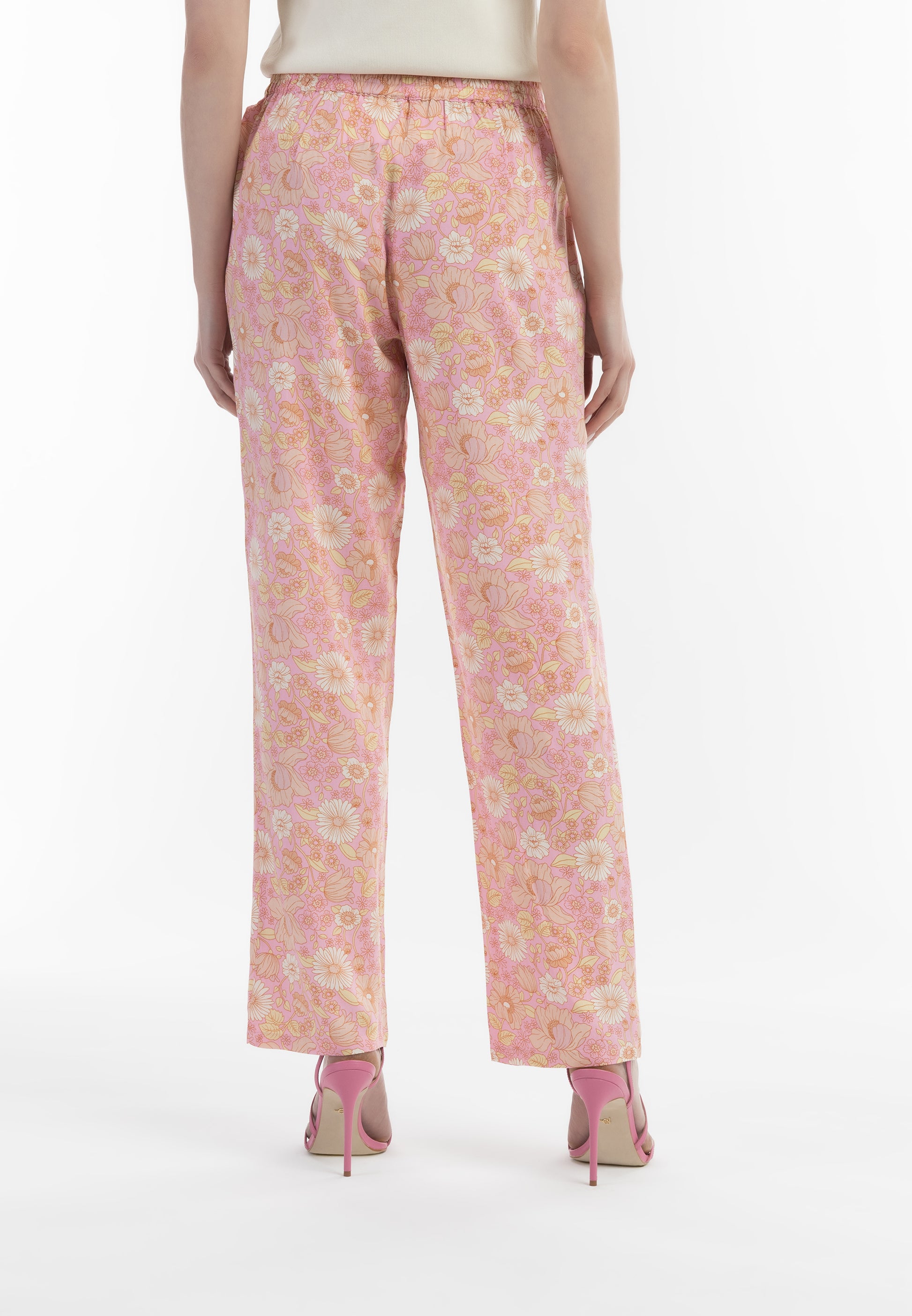 usha Women's Cloth Trousers
