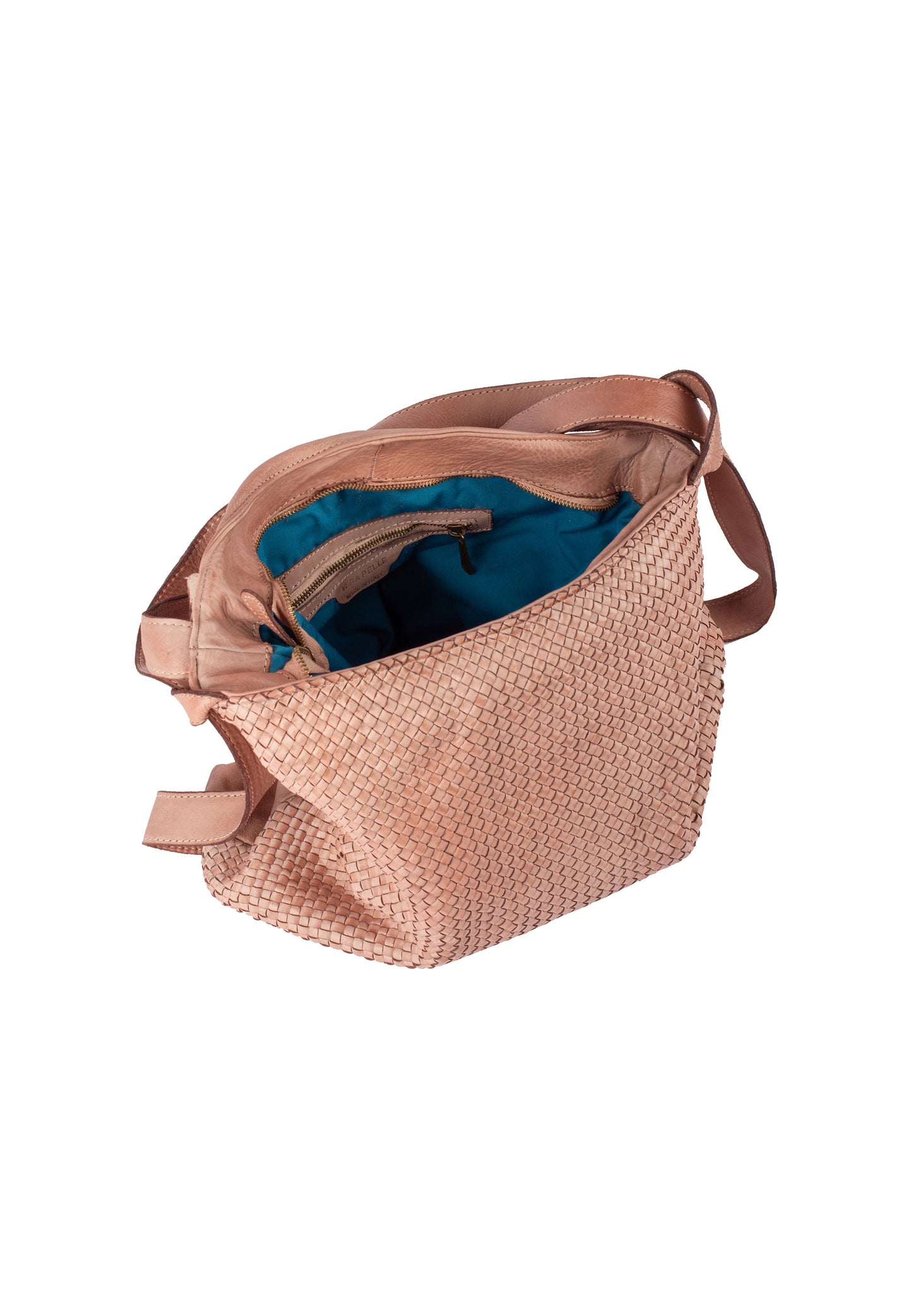 usha FESTIVAL Damen geflochtene Lederhandtasche