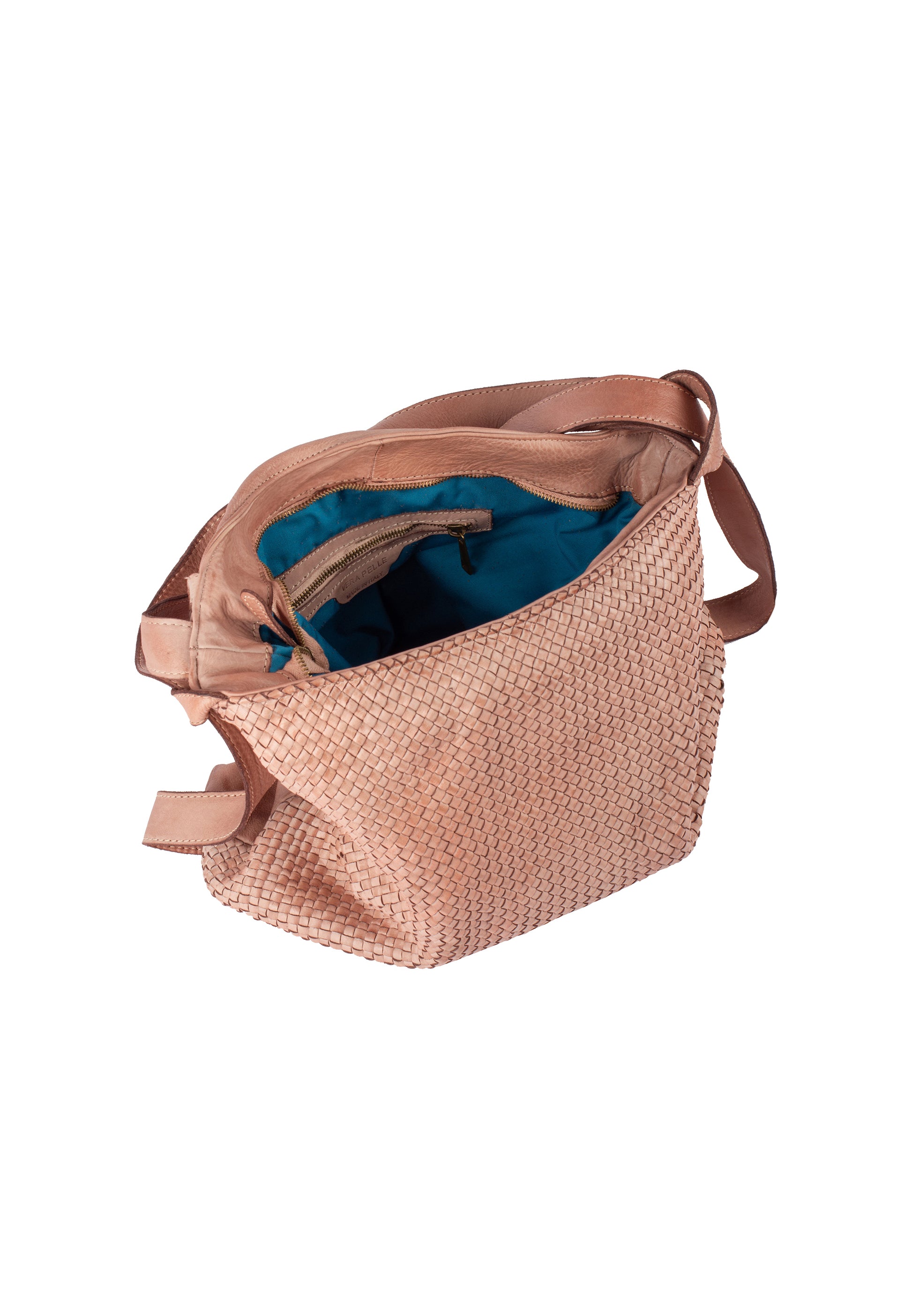 usha FESTIVAL Damen geflochtene Lederhandtasche