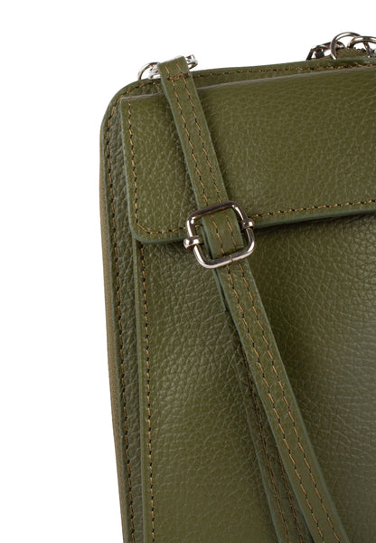 usha Women's Leather Wallet And Cell Phone Bag