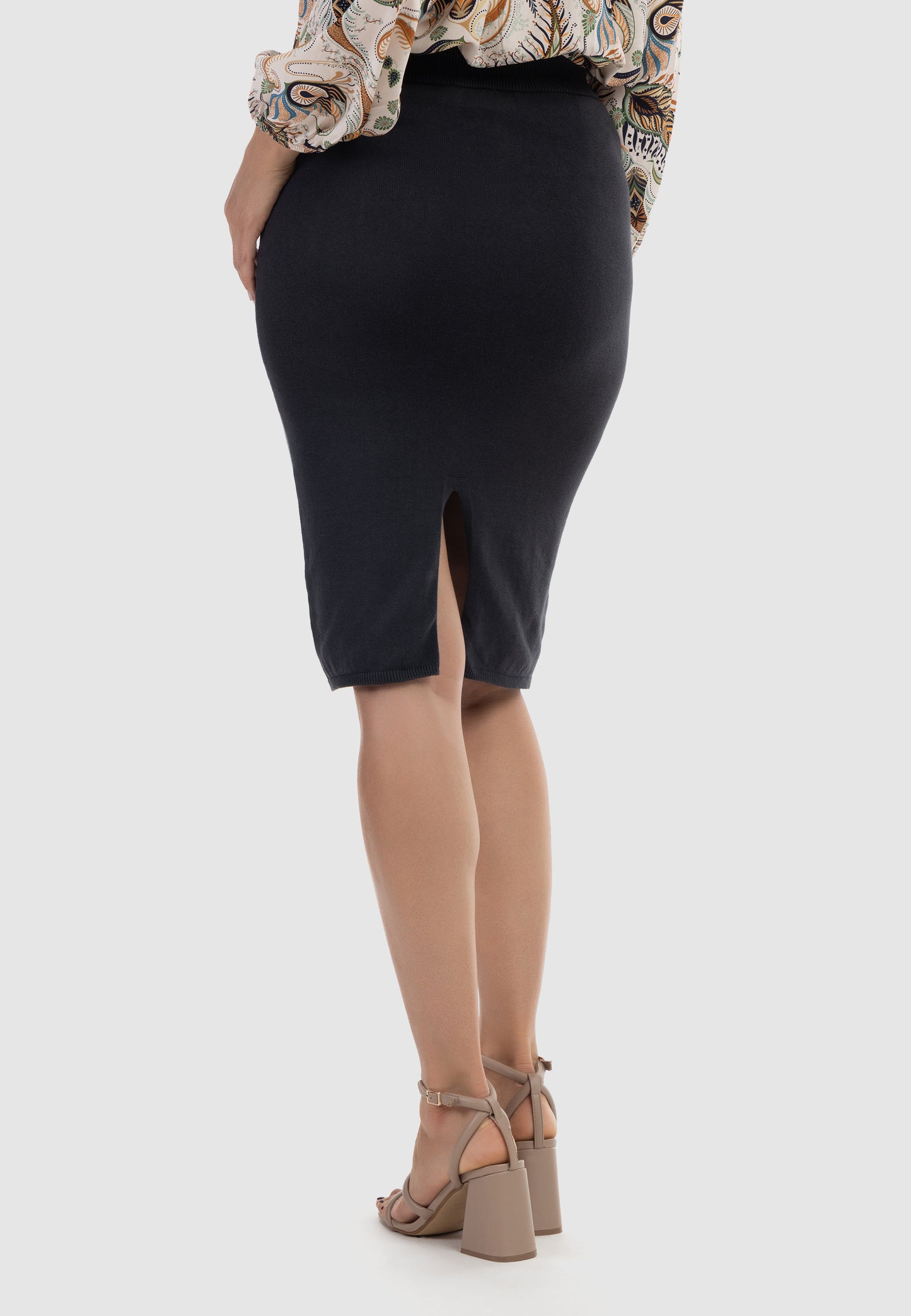 usha Women's Knit Midi Skirt