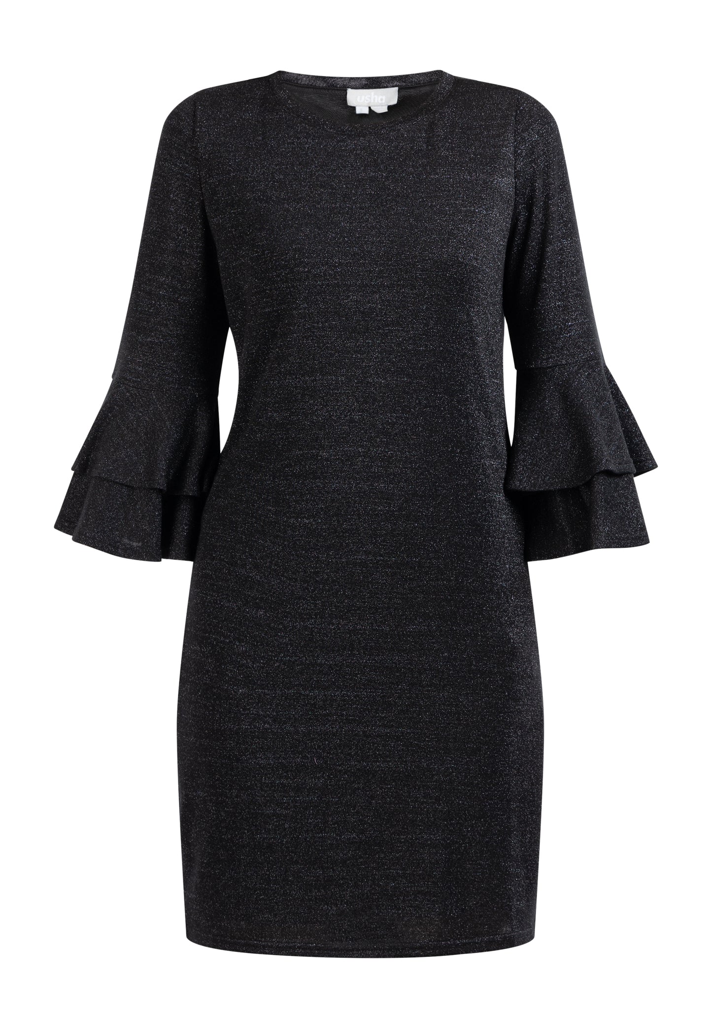 usha Women's Dress With Shiny Yarn