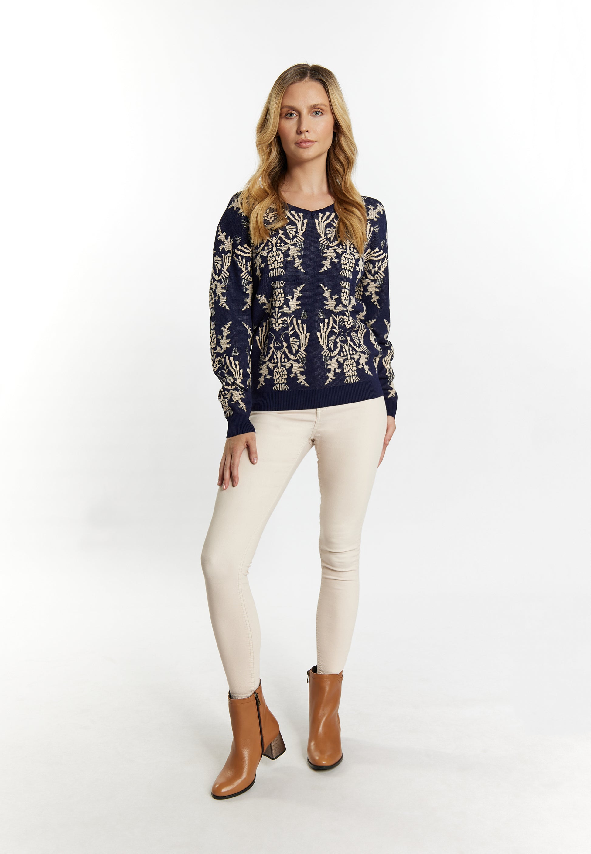 usha Women's Knitted Sweater