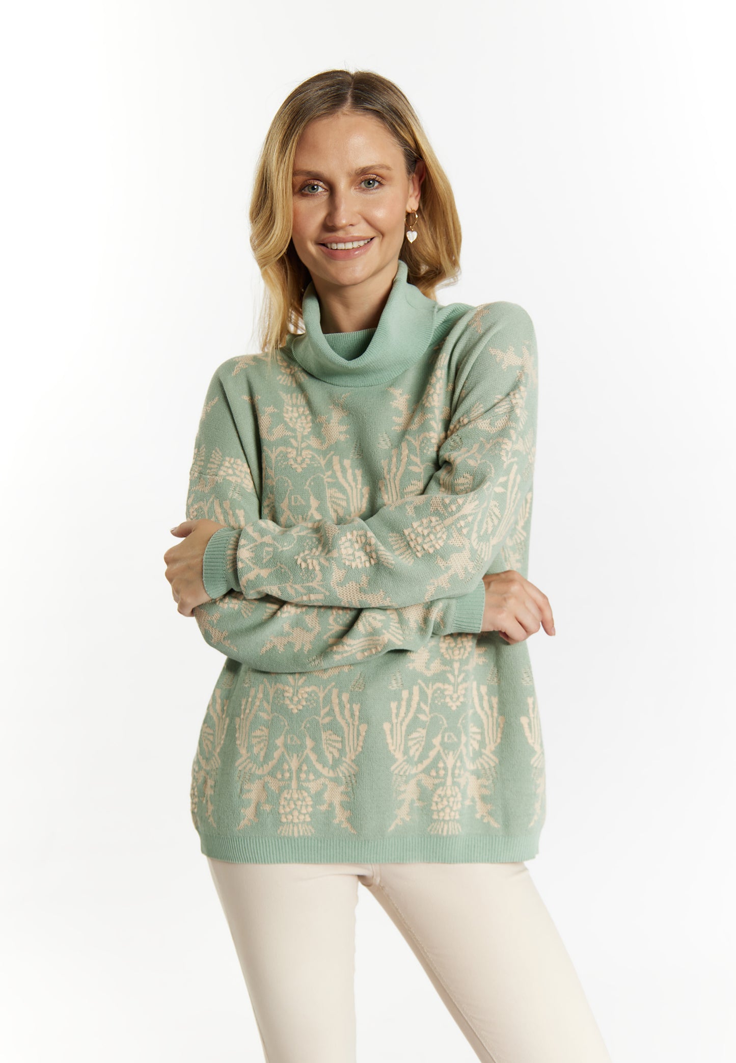 usha Women's Knitted Sweater