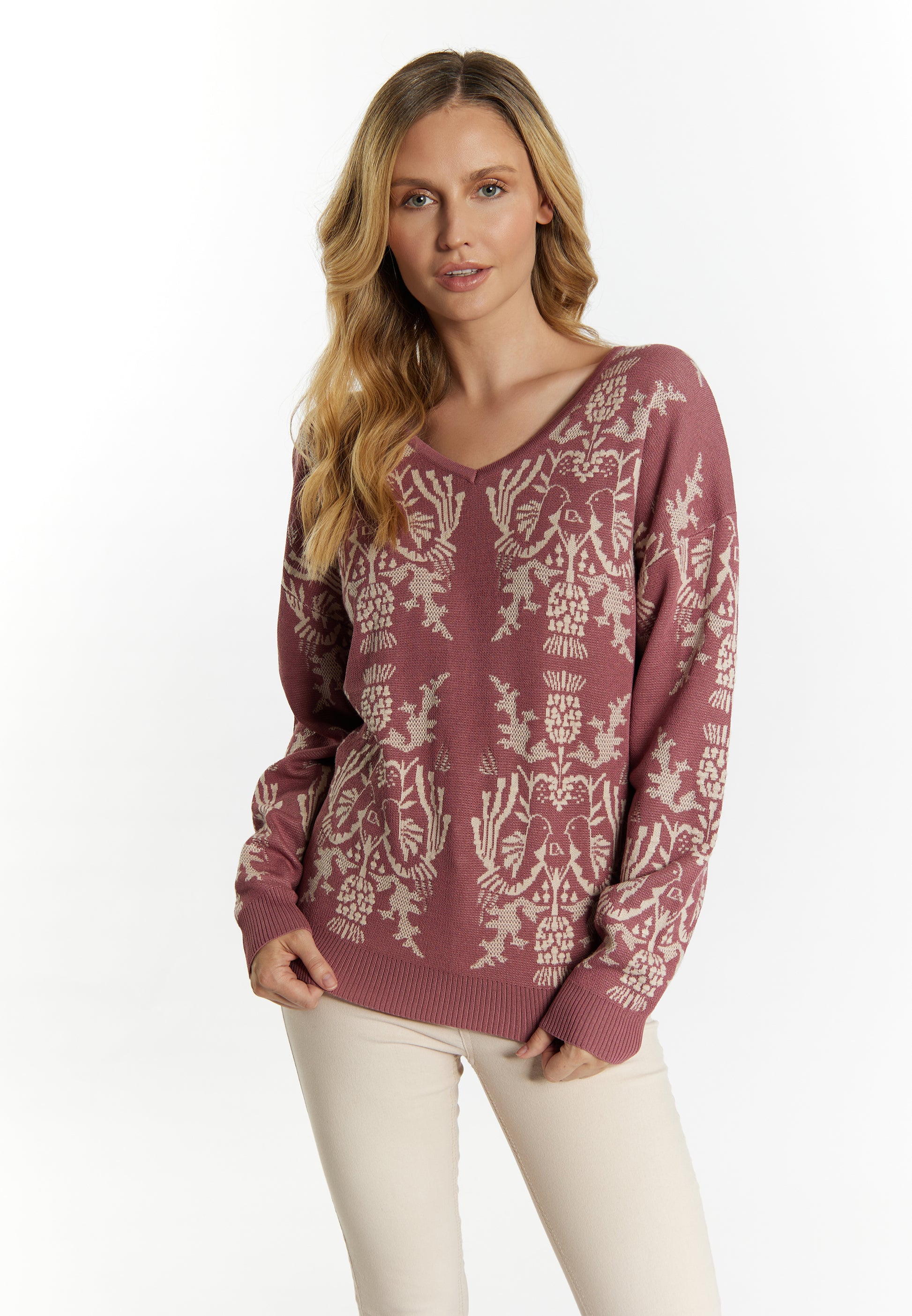 usha Women's Knitted Sweater