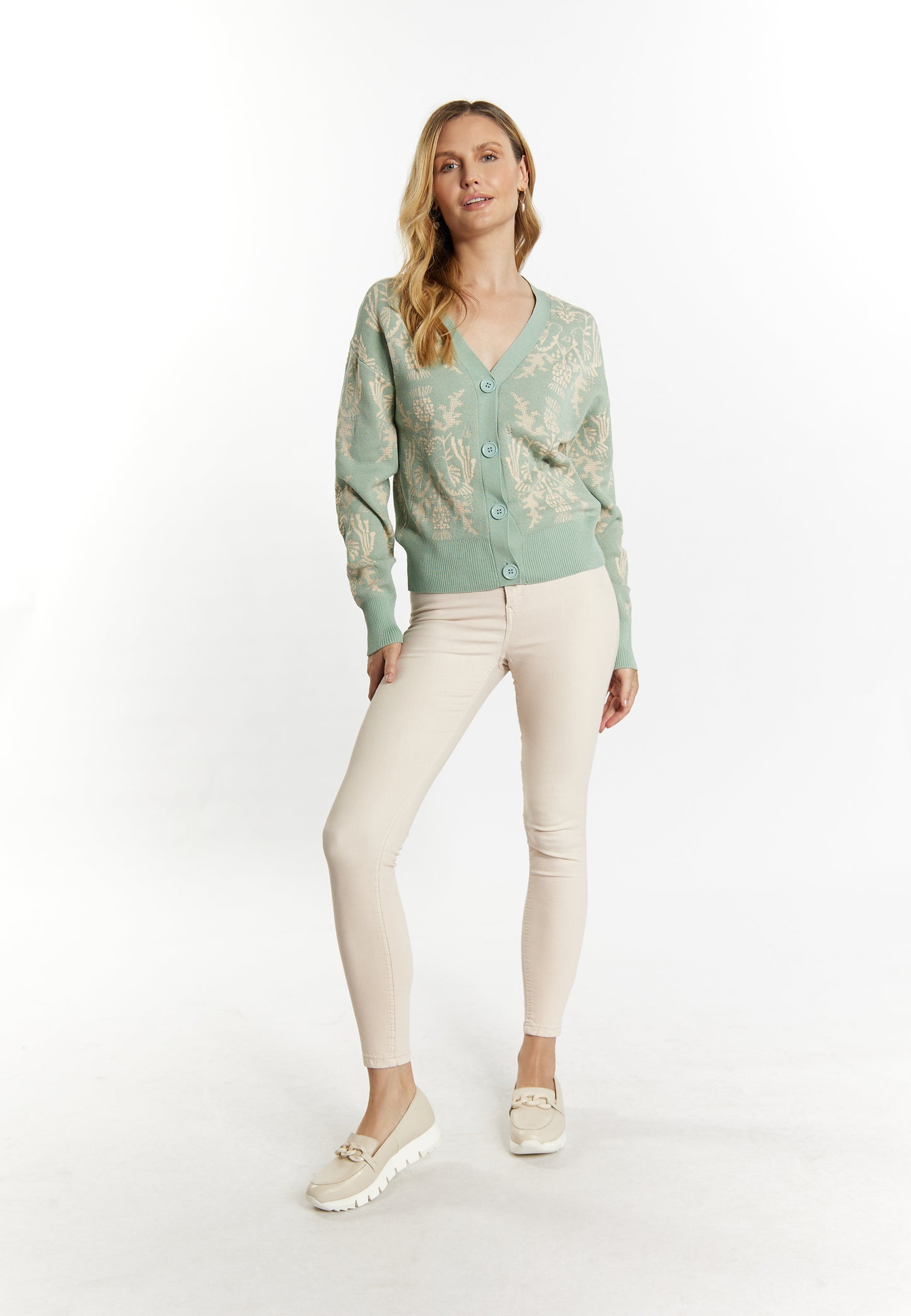 usha Women's Knit Cardigan