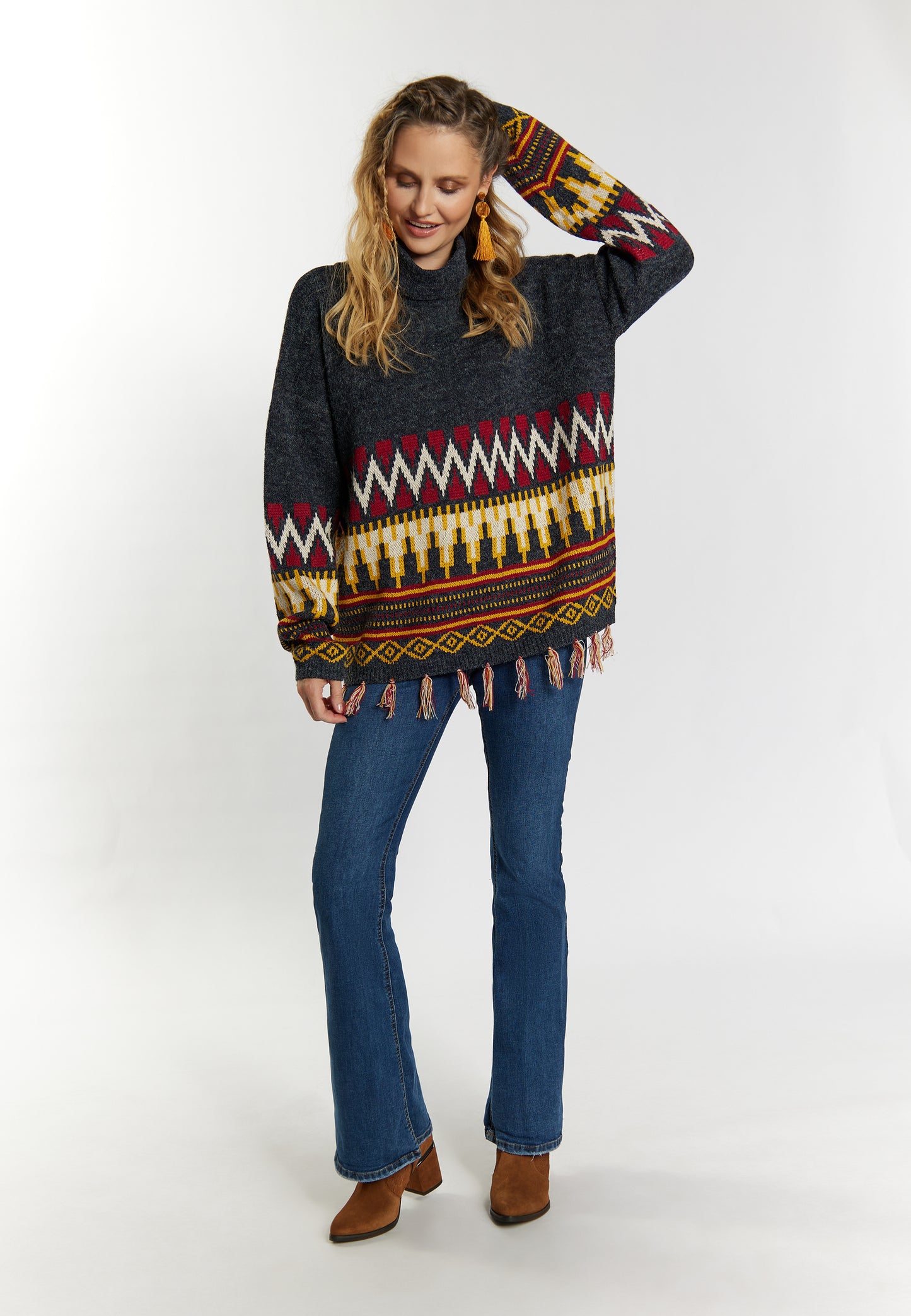 usha FESTIVAL Women's Knitted Sweater