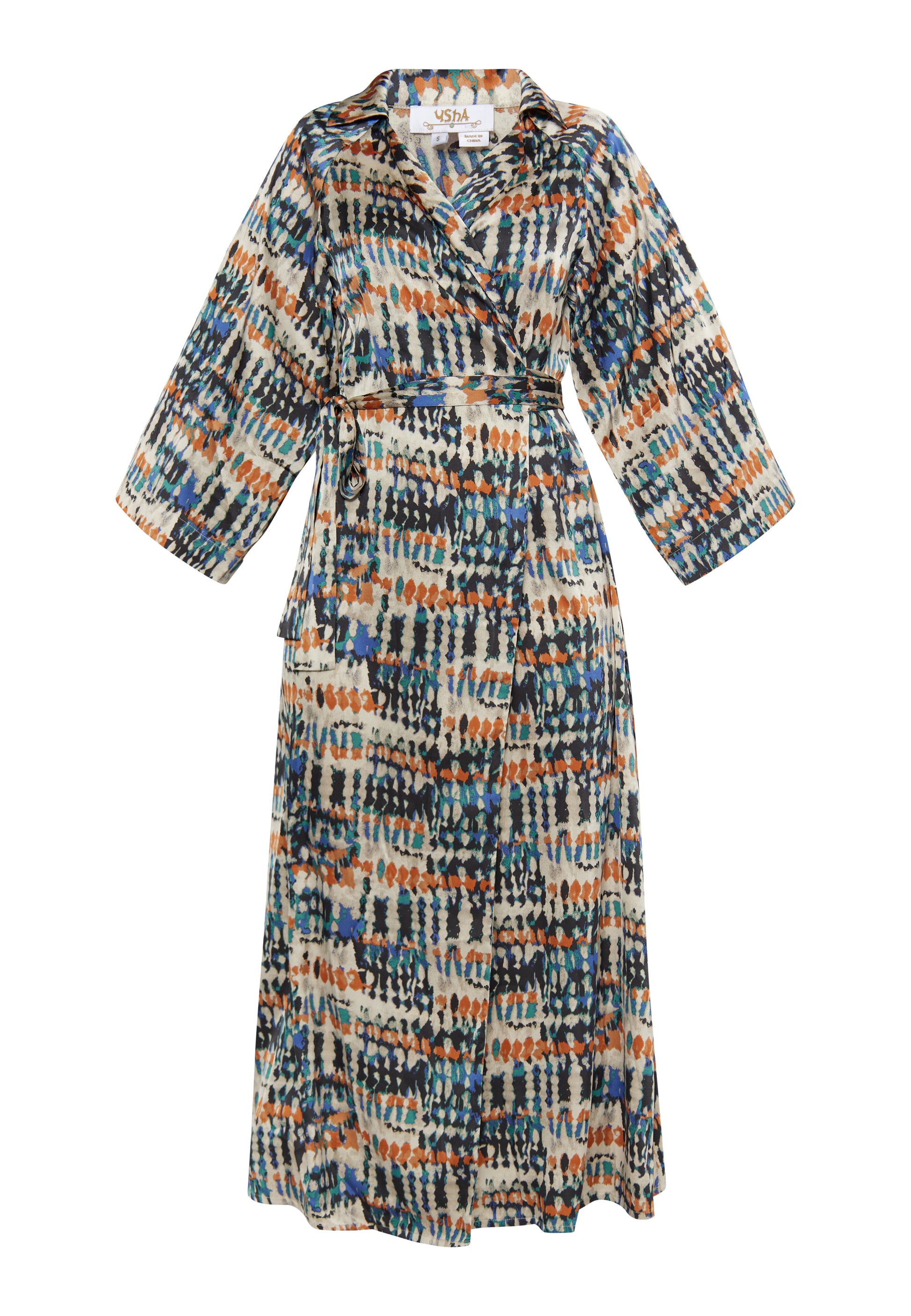 usha FESTIVAL Women's Wrap Dress