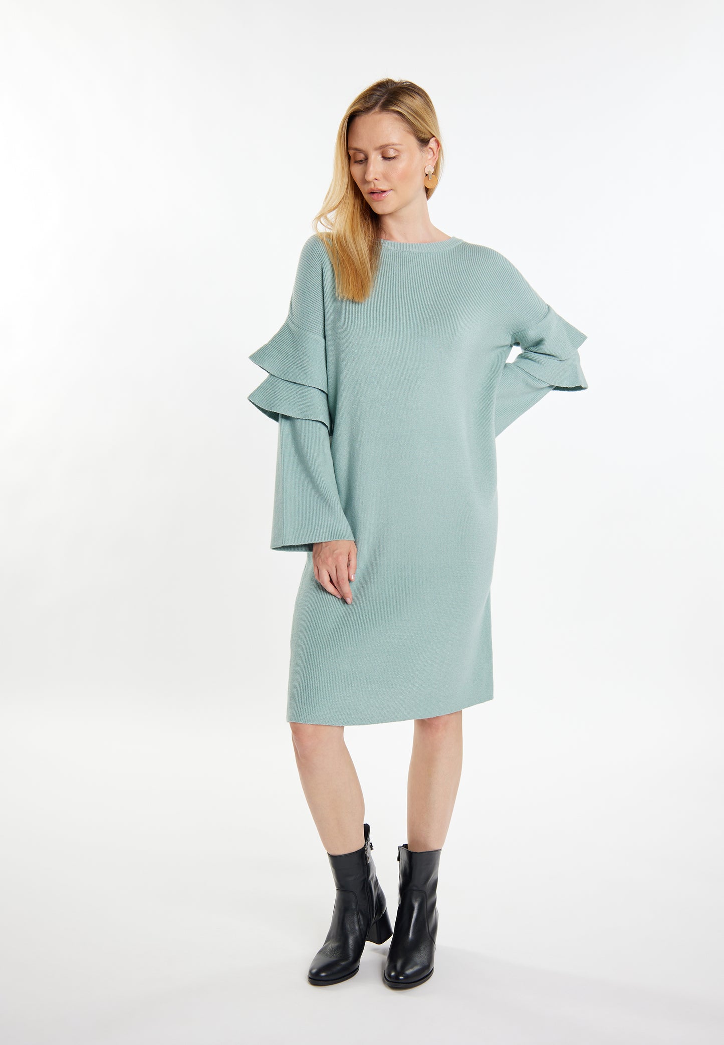 usha WHITE LABEL Damen's Strick Kleid'