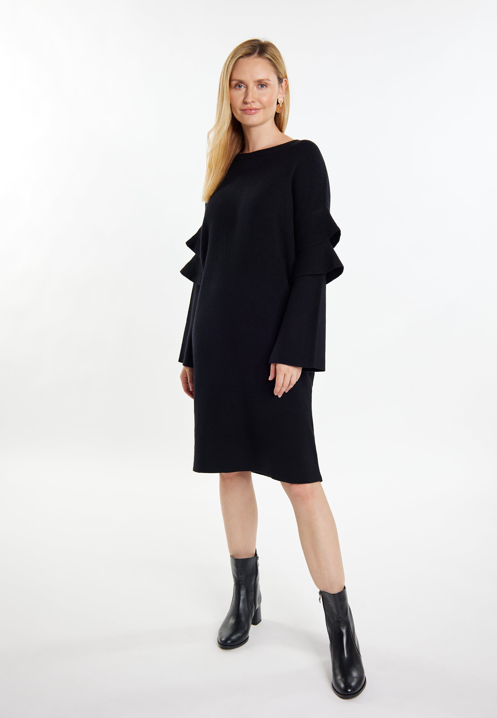 usha WHITE LABEL Damen's Strick Kleid'