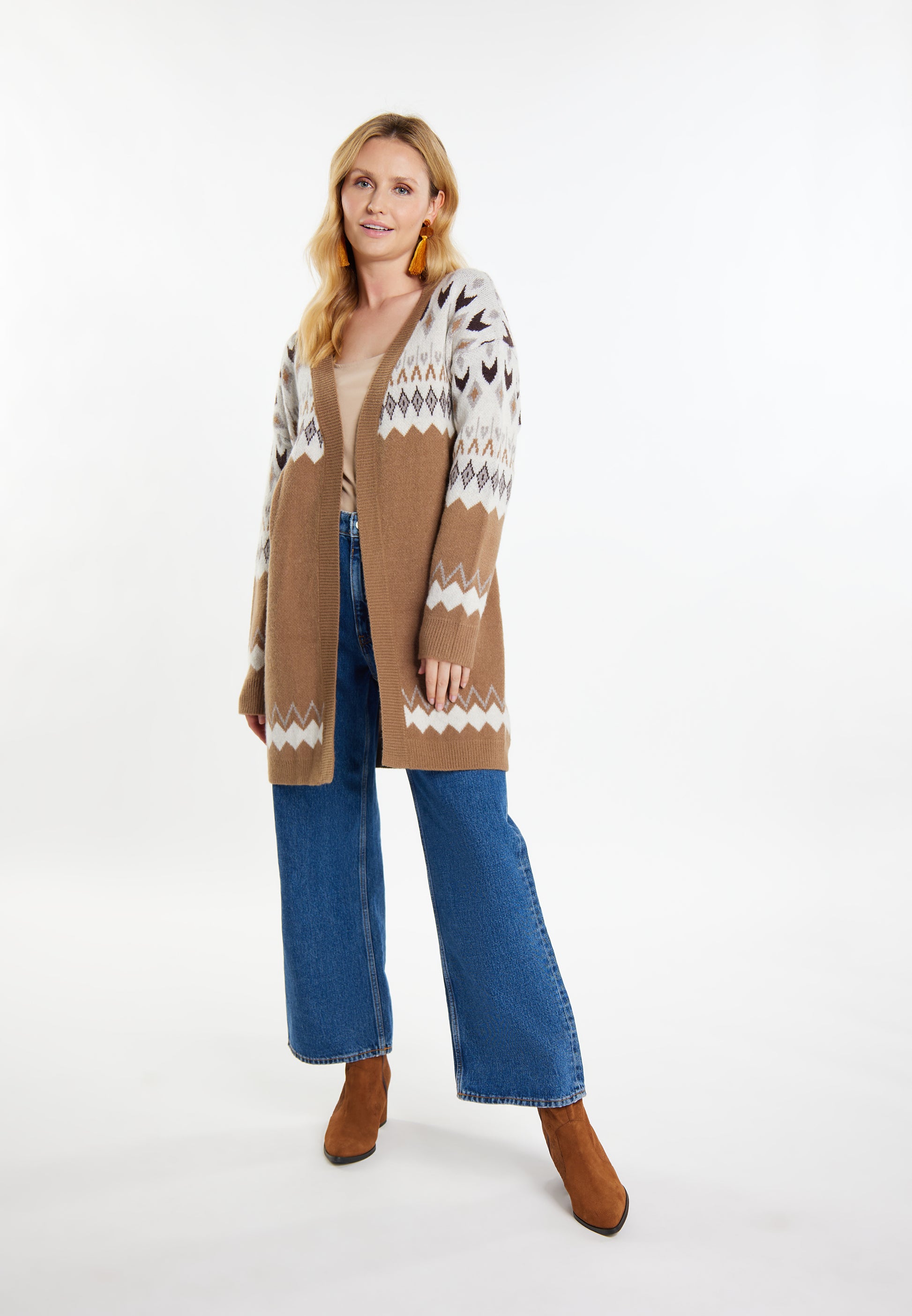 usha FESTIVAL Women's Knit Cardigan