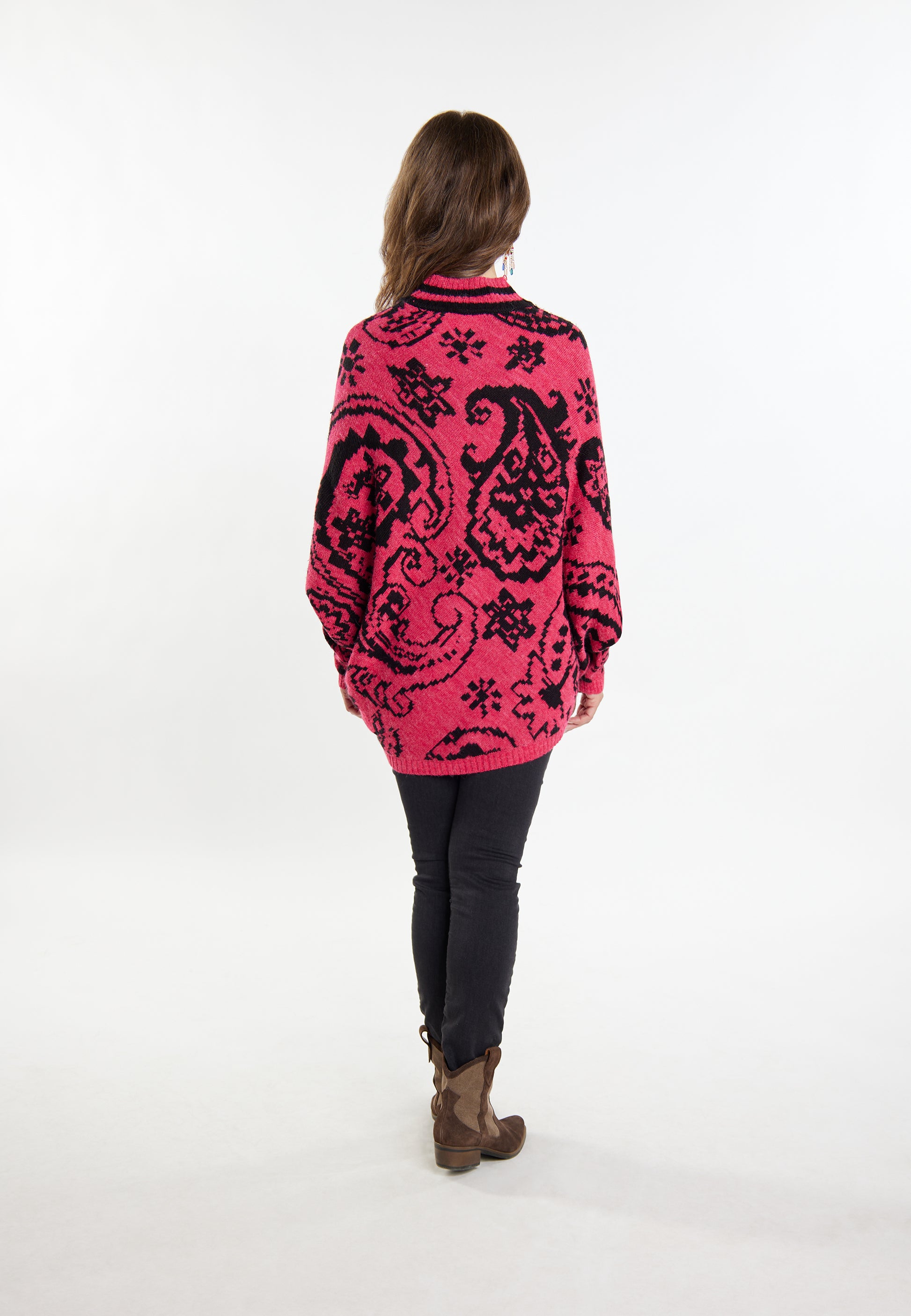 usha FESTIVAL Women's Poncho Sweater
