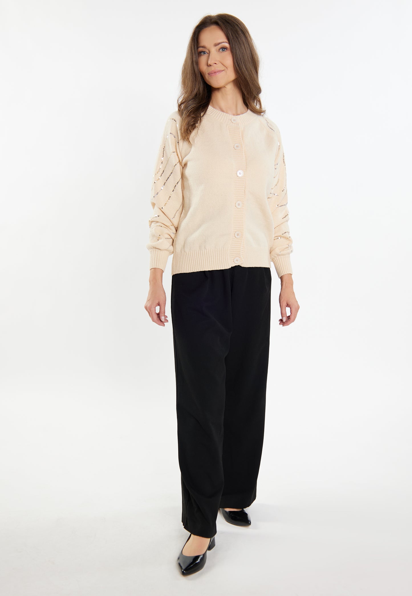 usha BLACK LABEL Women's Knit Cardigan