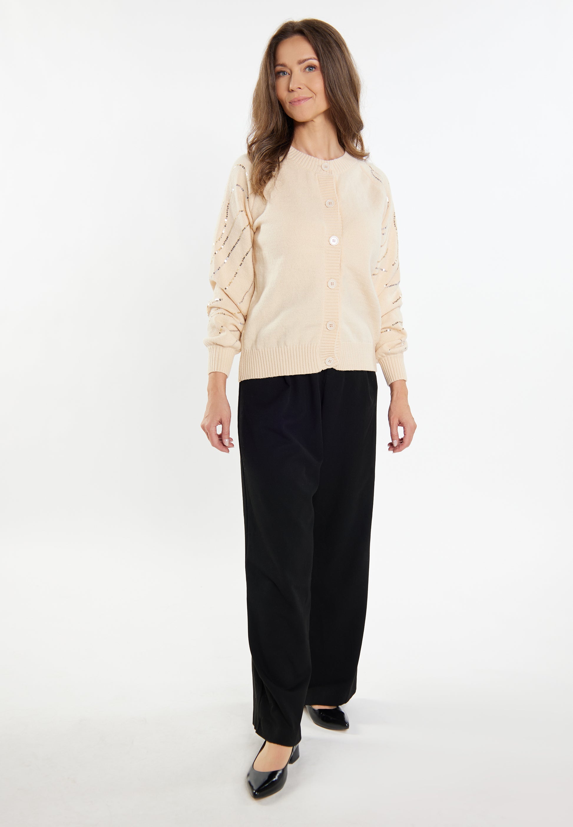 usha BLACK LABEL Women's Knit Cardigan