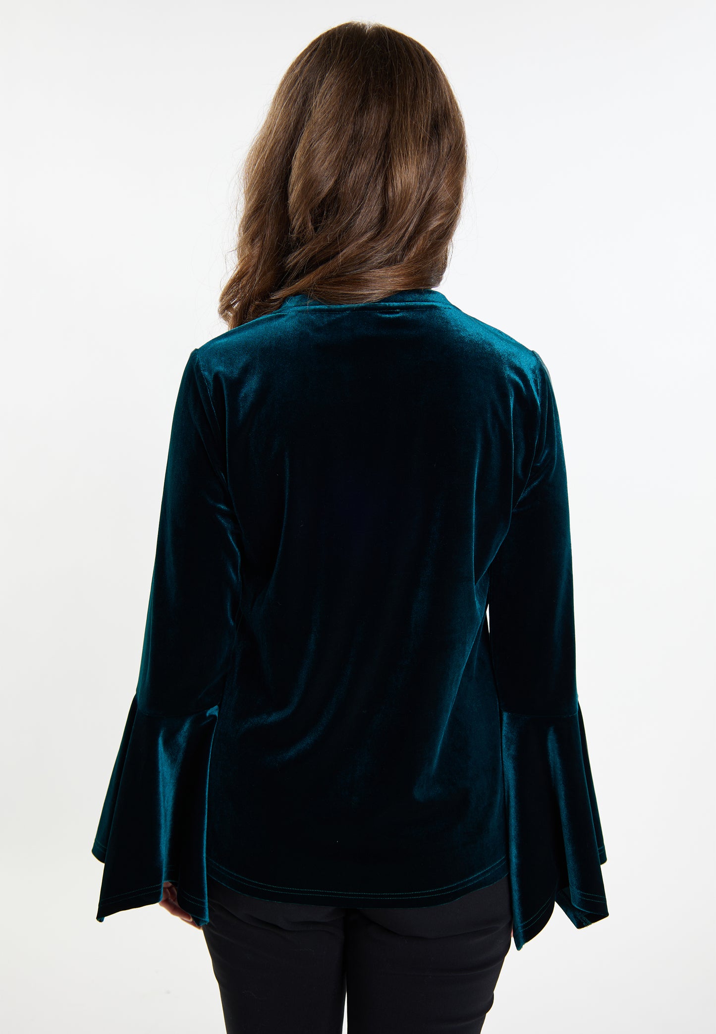 usha Women's Velvet Shirt