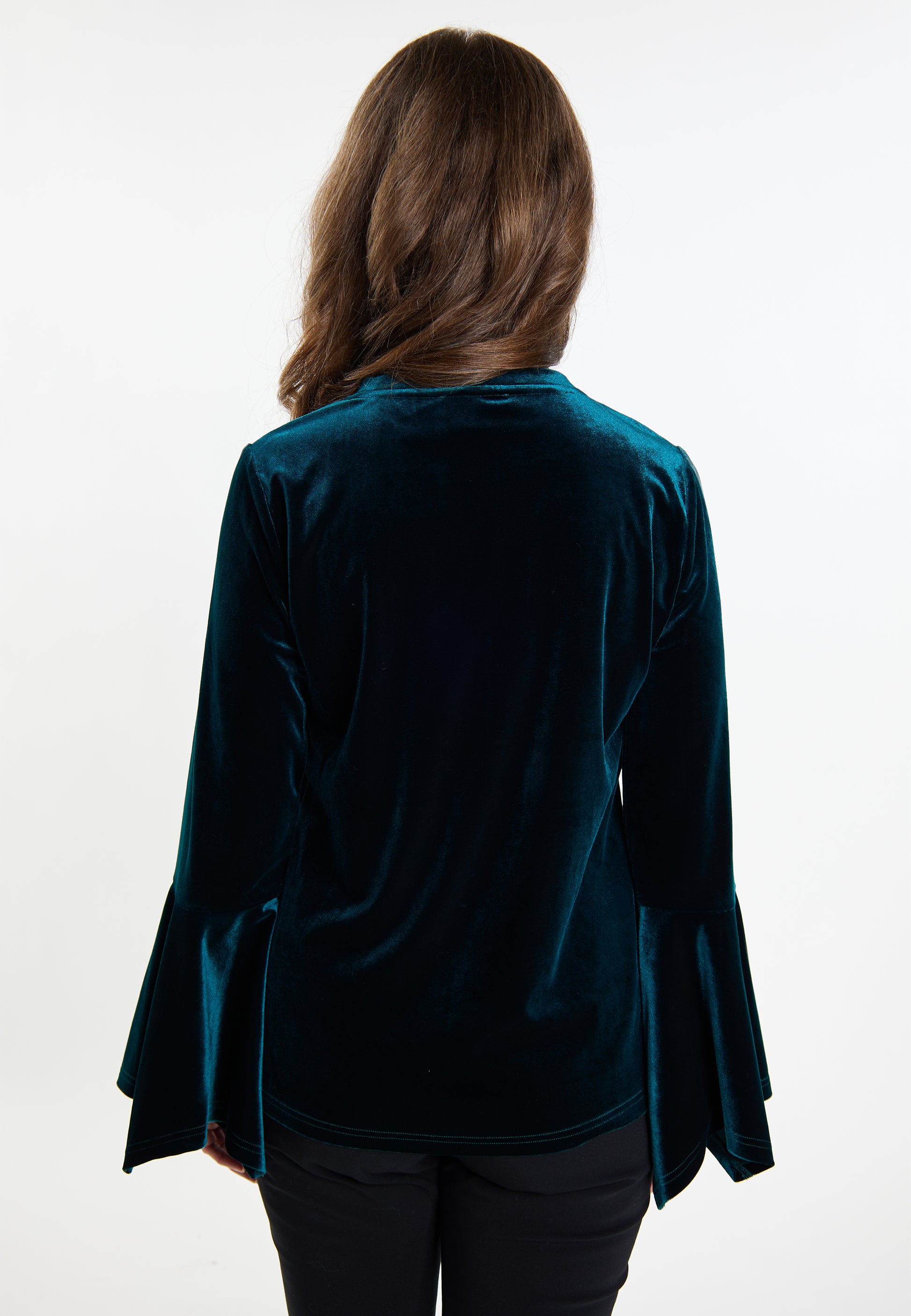 usha Women's Velvet Shirt