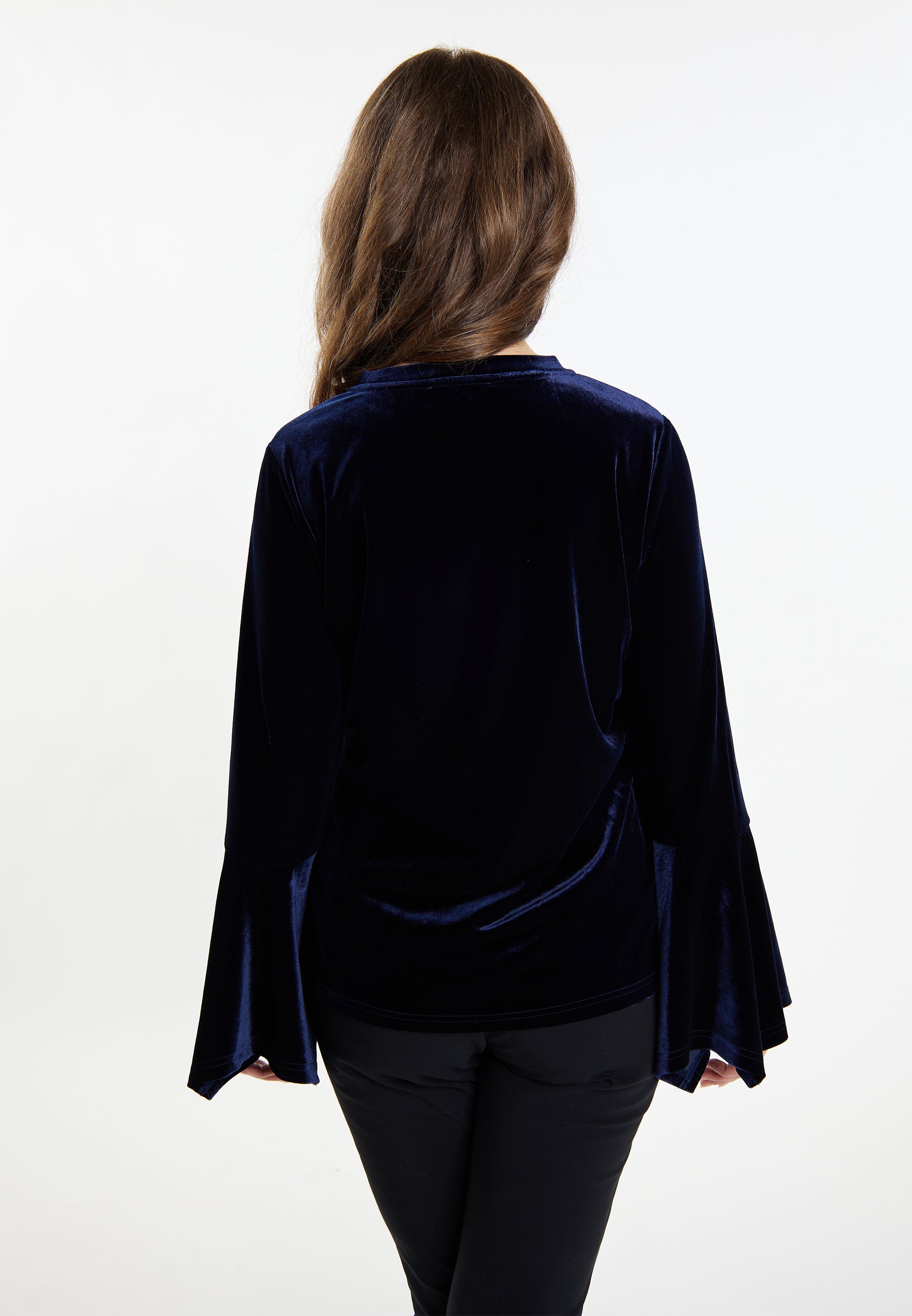 usha Women's Velvet Shirt
