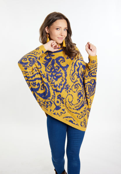 usha FESTIVAL Women's Poncho Sweater