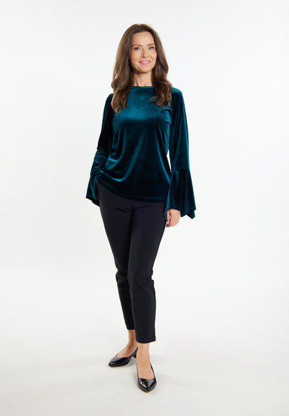 usha Women's Velvet Shirt