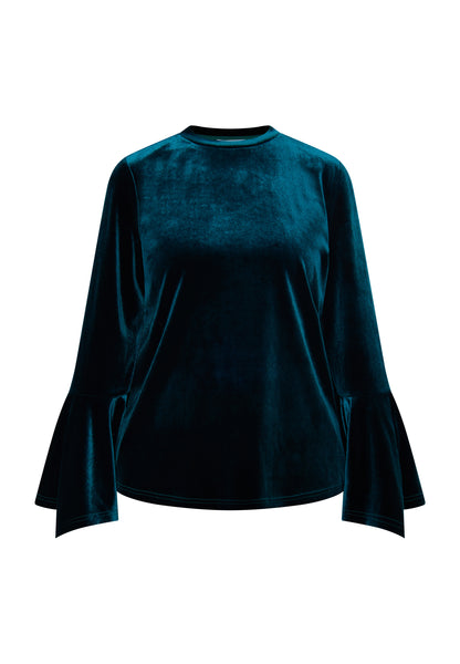 usha Women's Velvet Shirt
