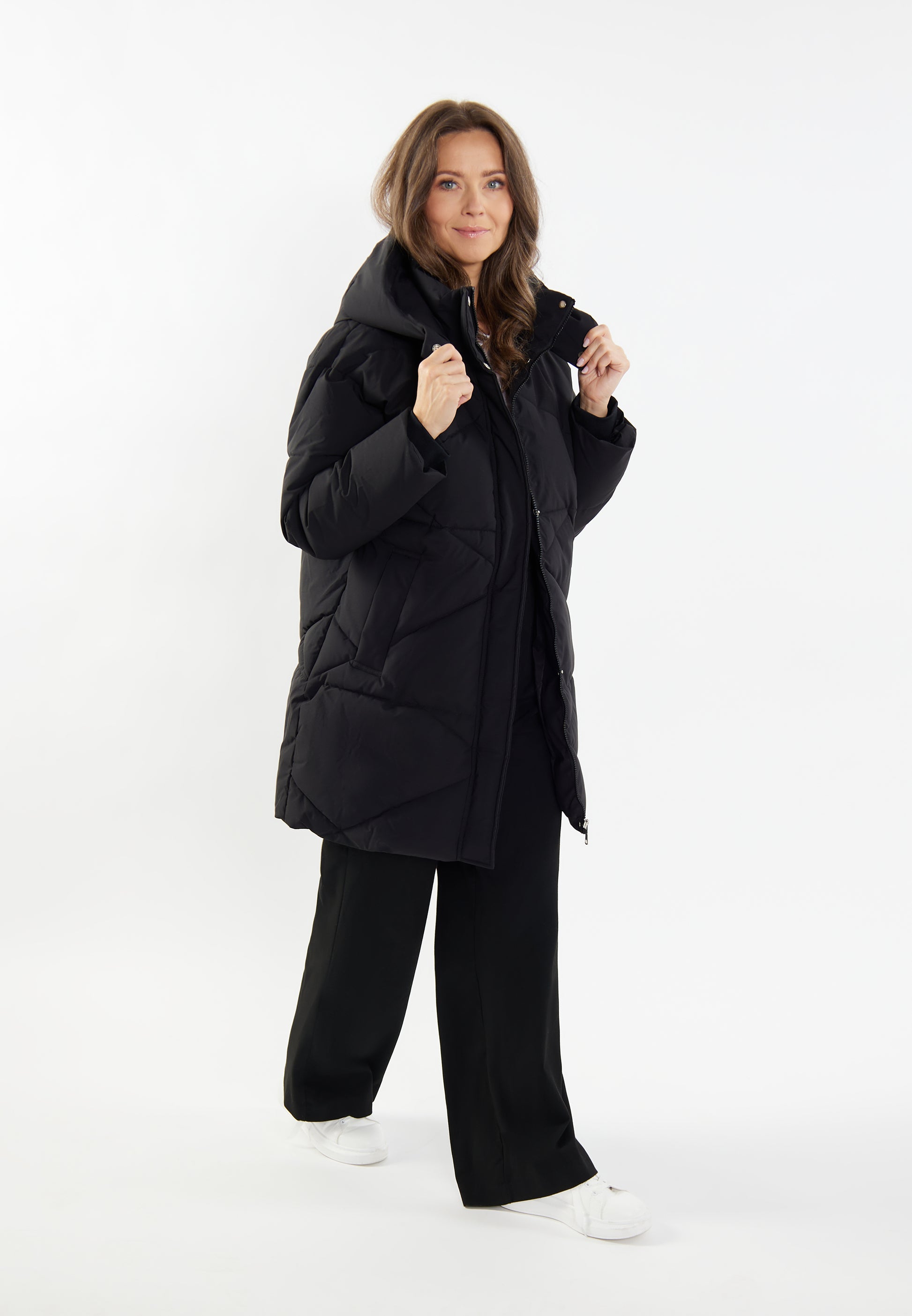 usha WHITE LABEL Women's Quilted Coat