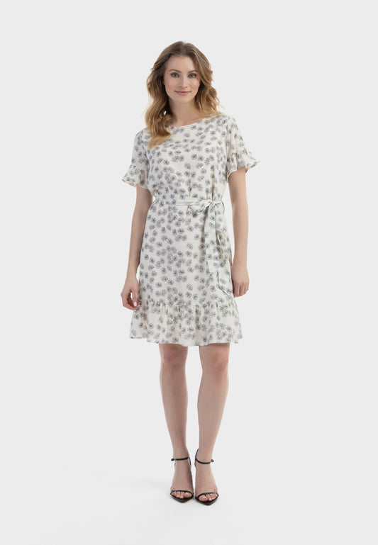 usha Women's Midi Dress With Ruffles