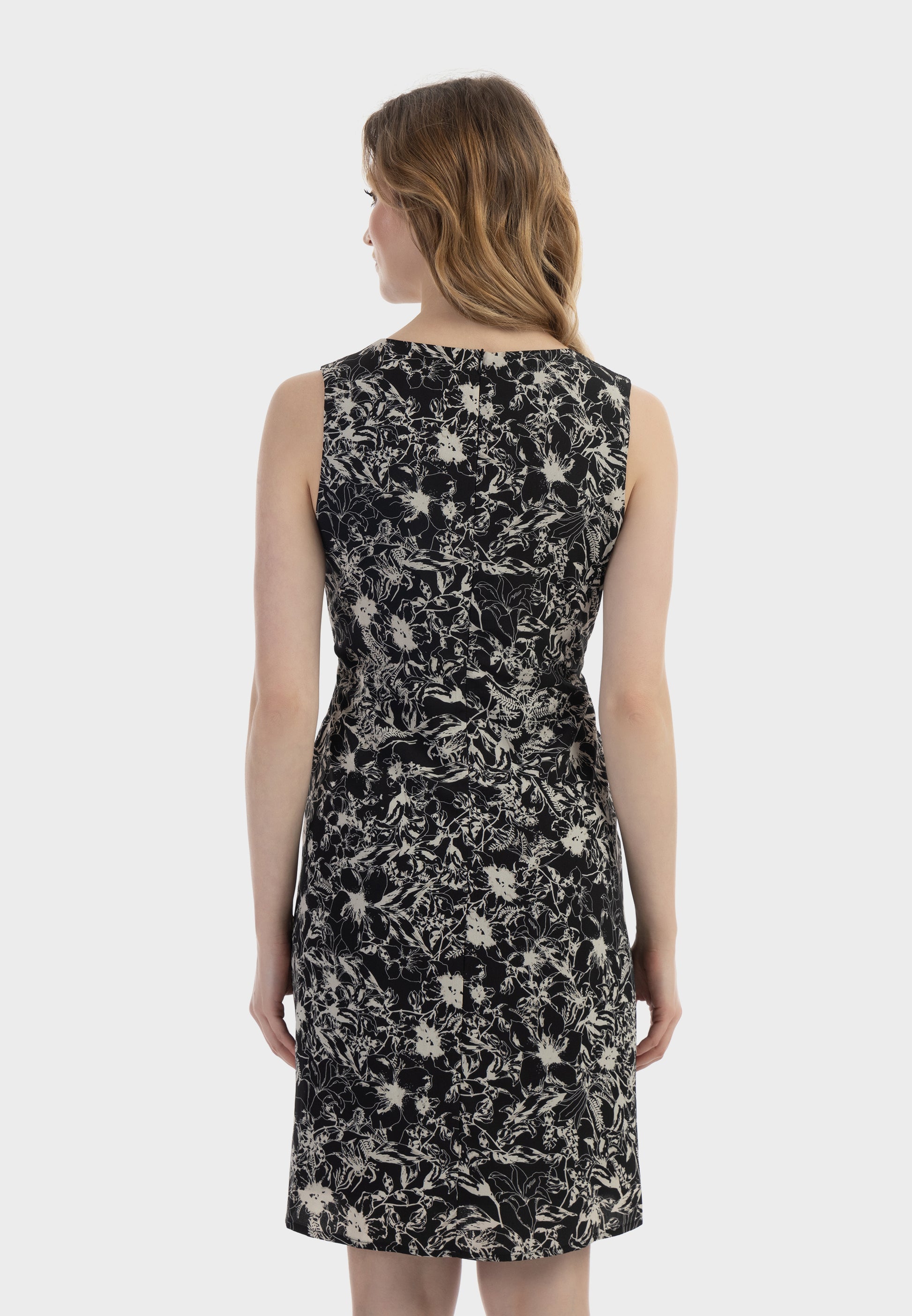 usha Women's Midi Dress With A Retro Print