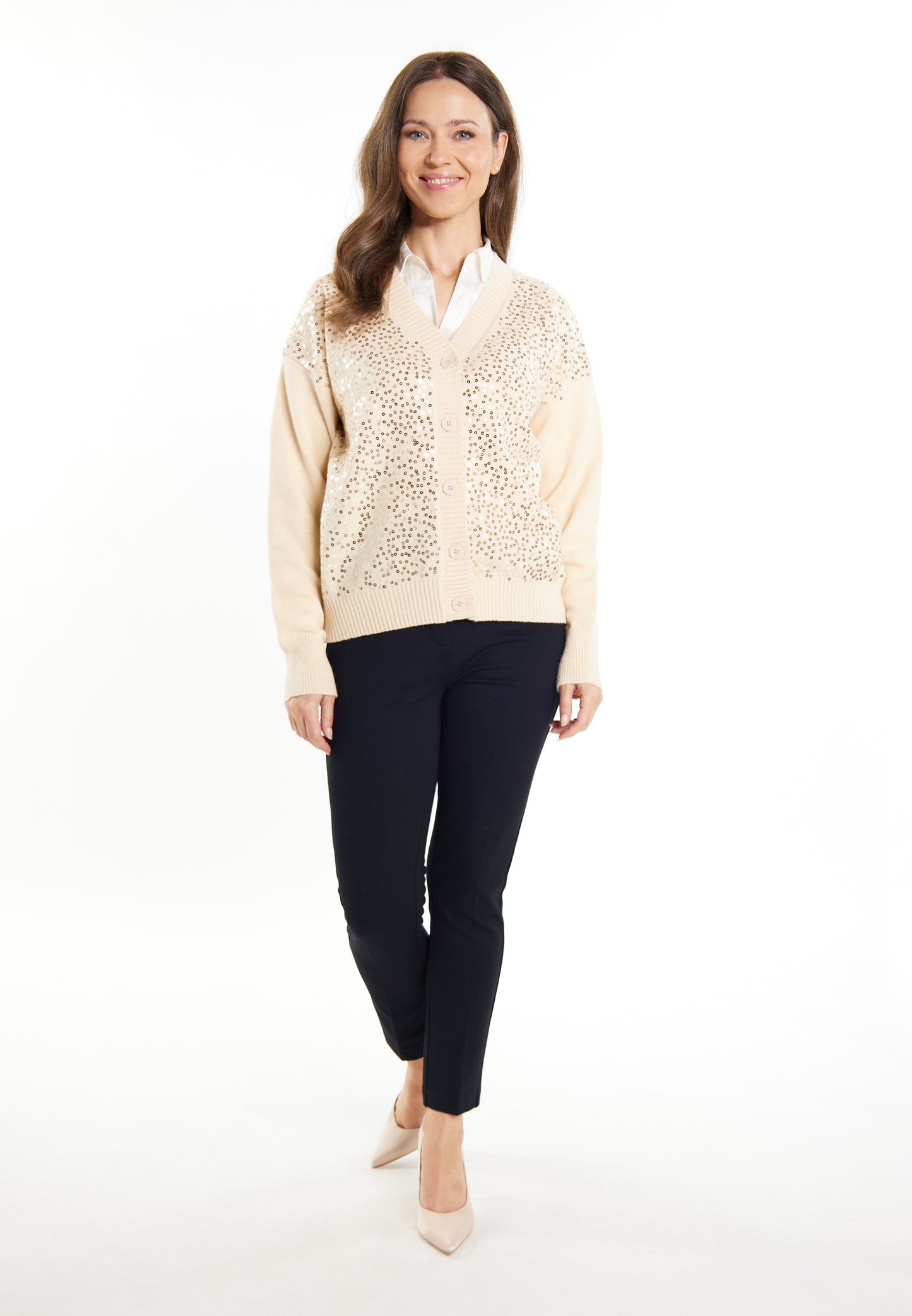 usha BLACK LABEL Women's Knit Cardigan