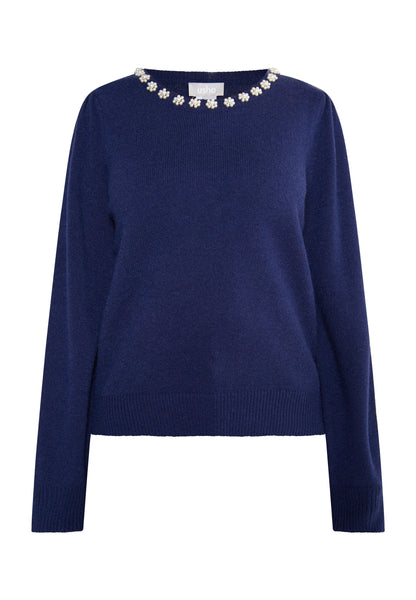 usha Women's Sweater With Pearl