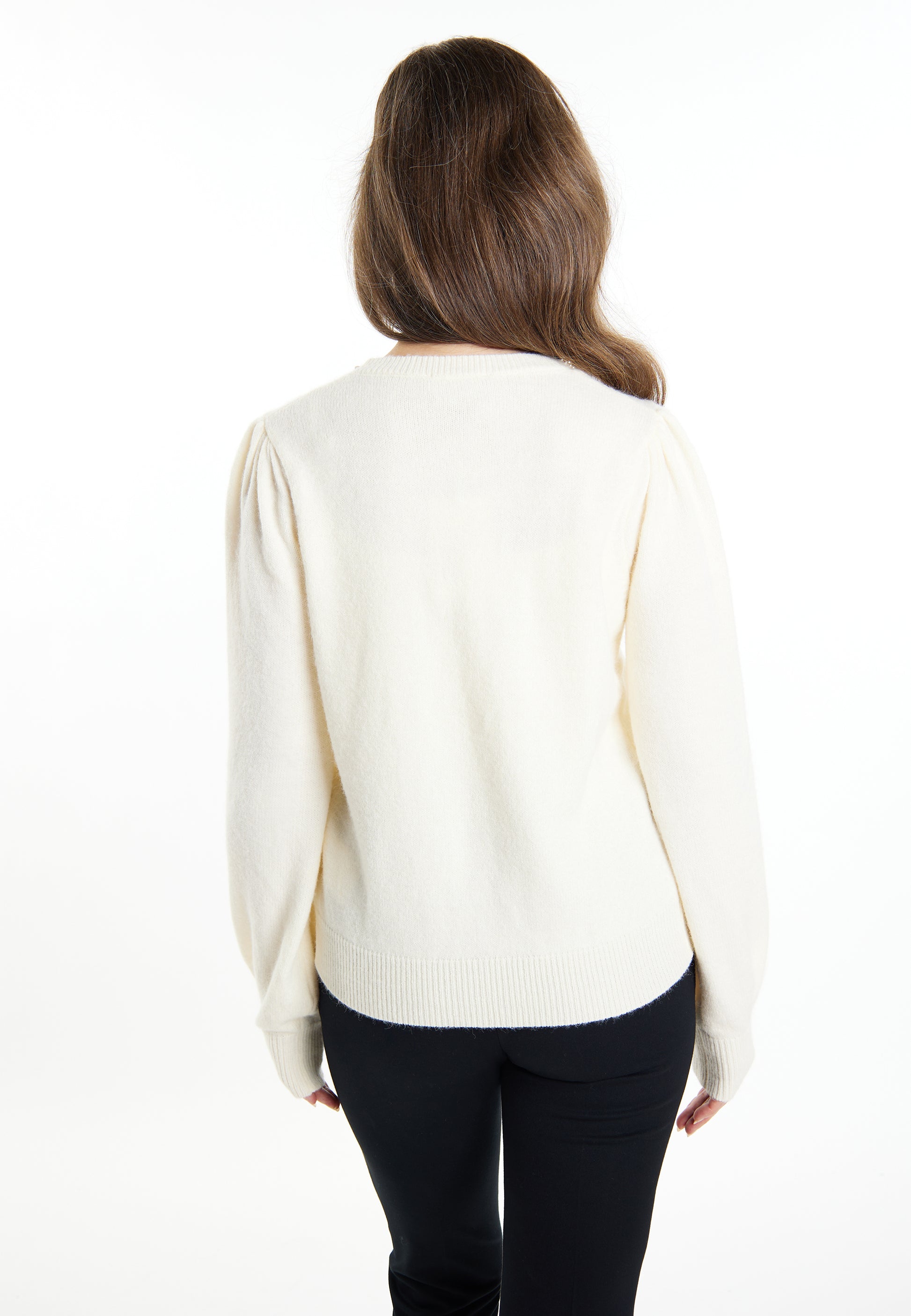 usha Women's Sweater With Pearl