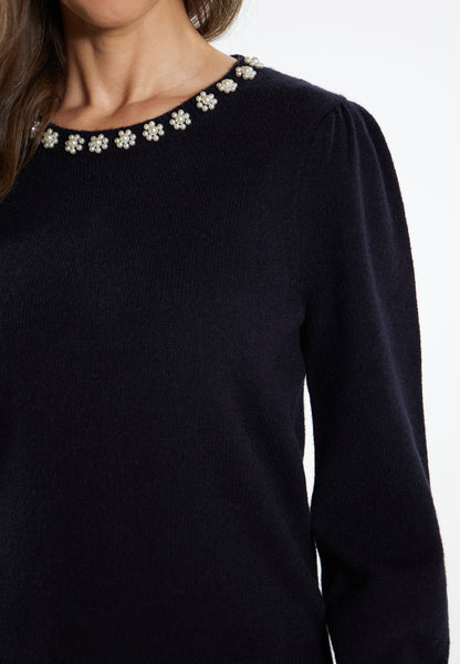 usha Women's Sweater With Pearl