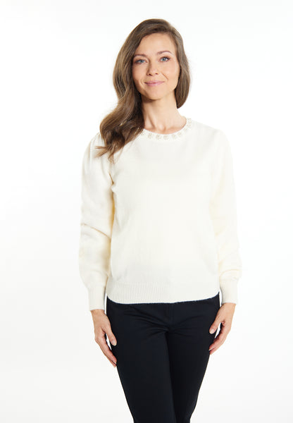 usha Women's Sweater With Pearl