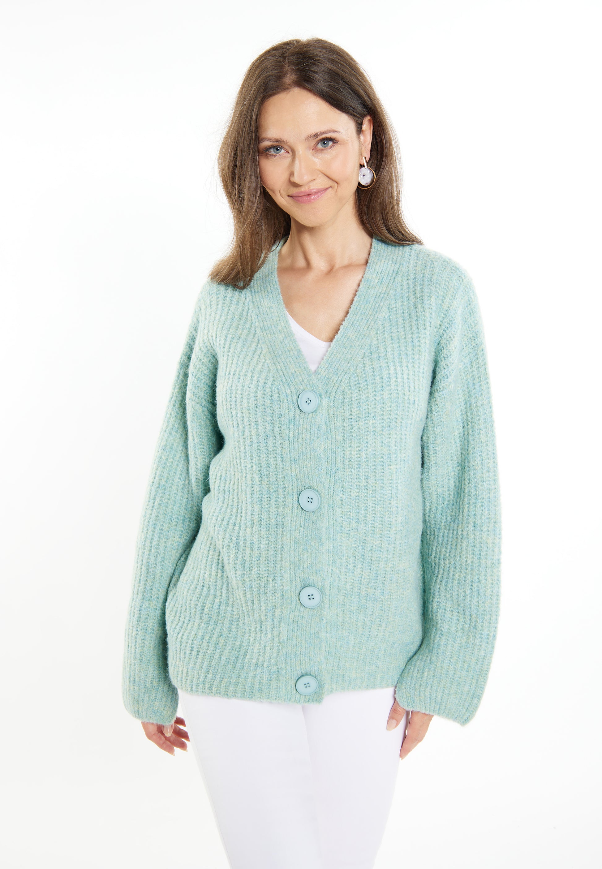 usha WHITE LABEL Women's Knit Cardigan