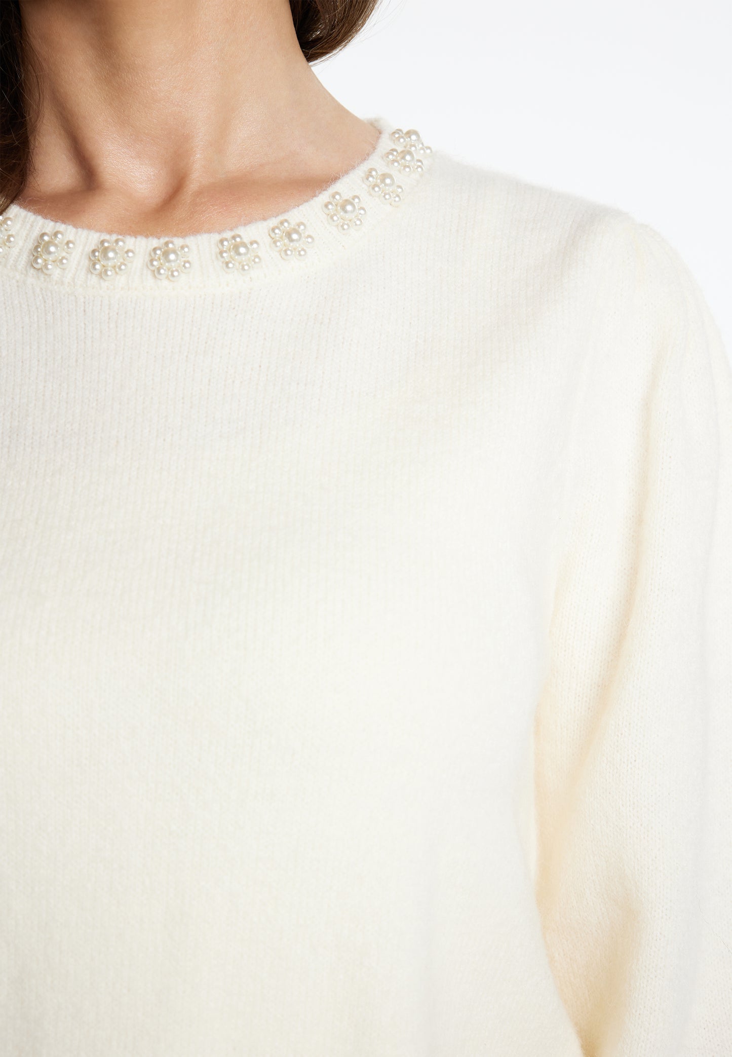 usha Women's Sweater With Pearl