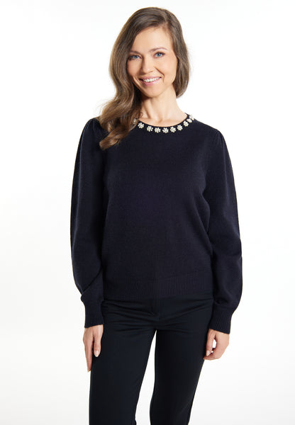 usha Women's Sweater With Pearl