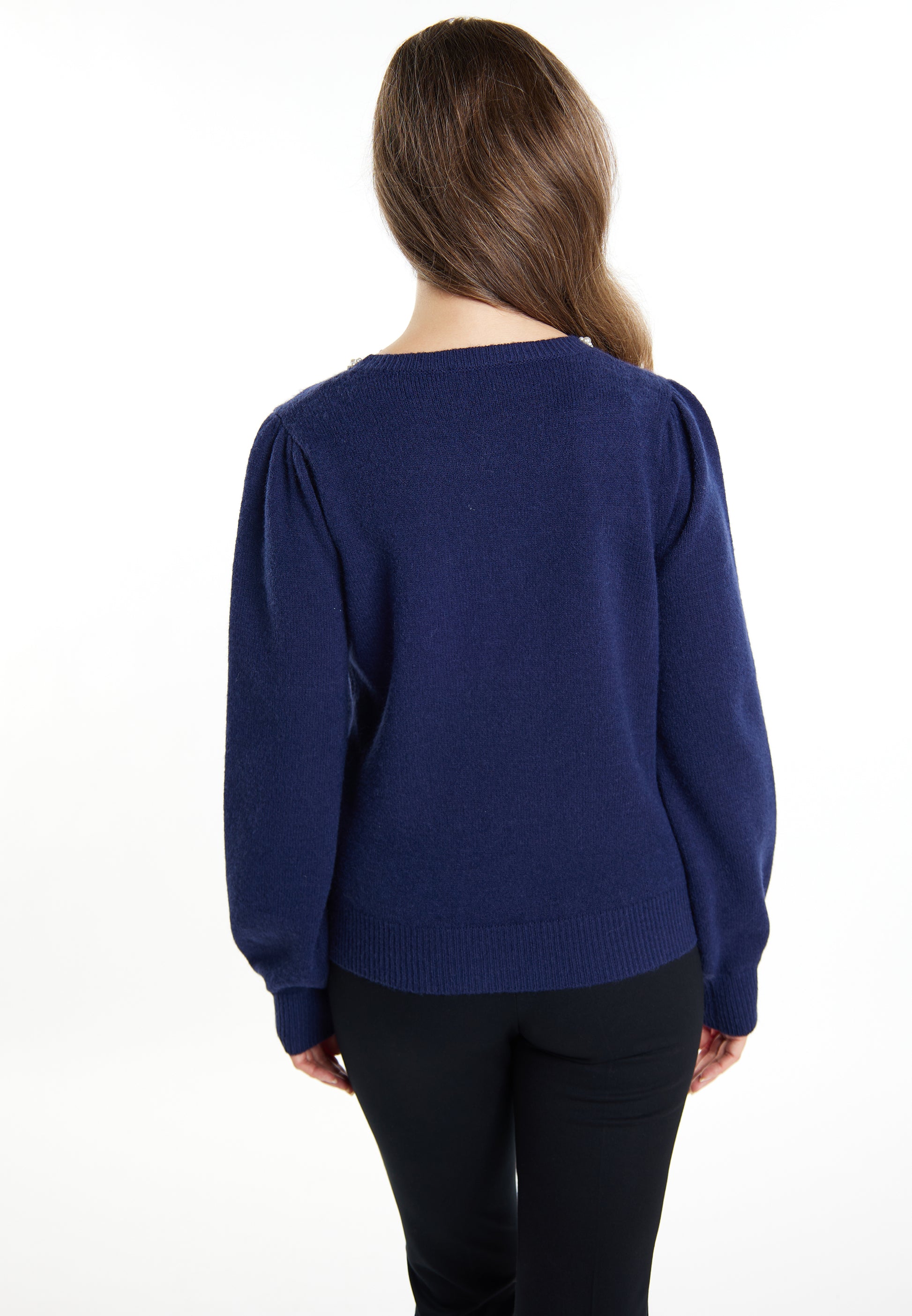 usha Women's Sweater With Pearl