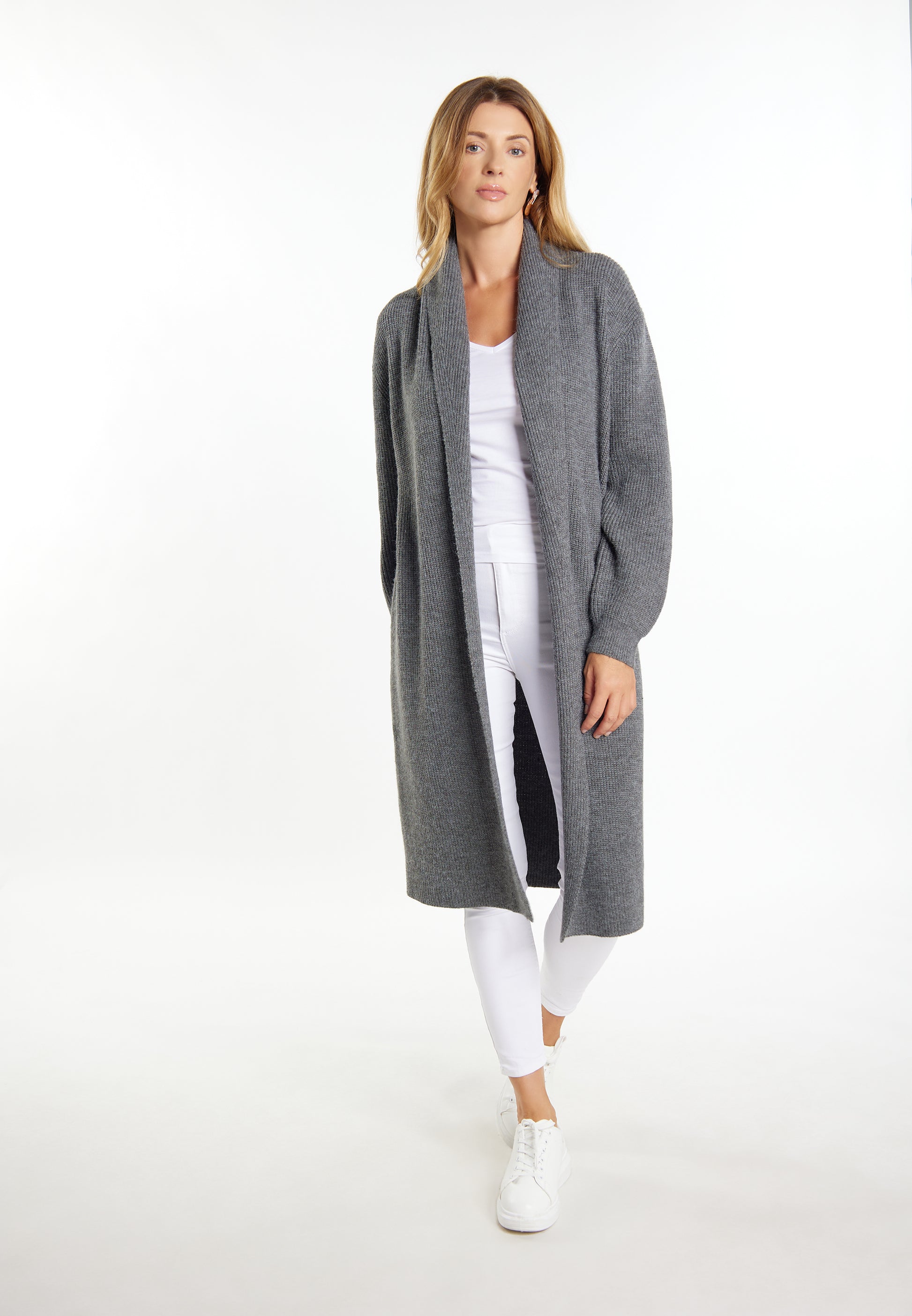 usha WHITE LABEL Women's Long Cardigan