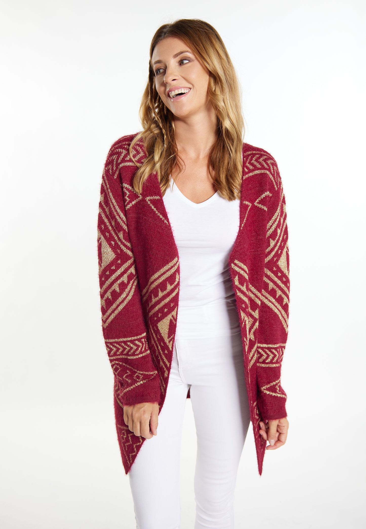 usha FESTIVAL Women's Knit Cardigan