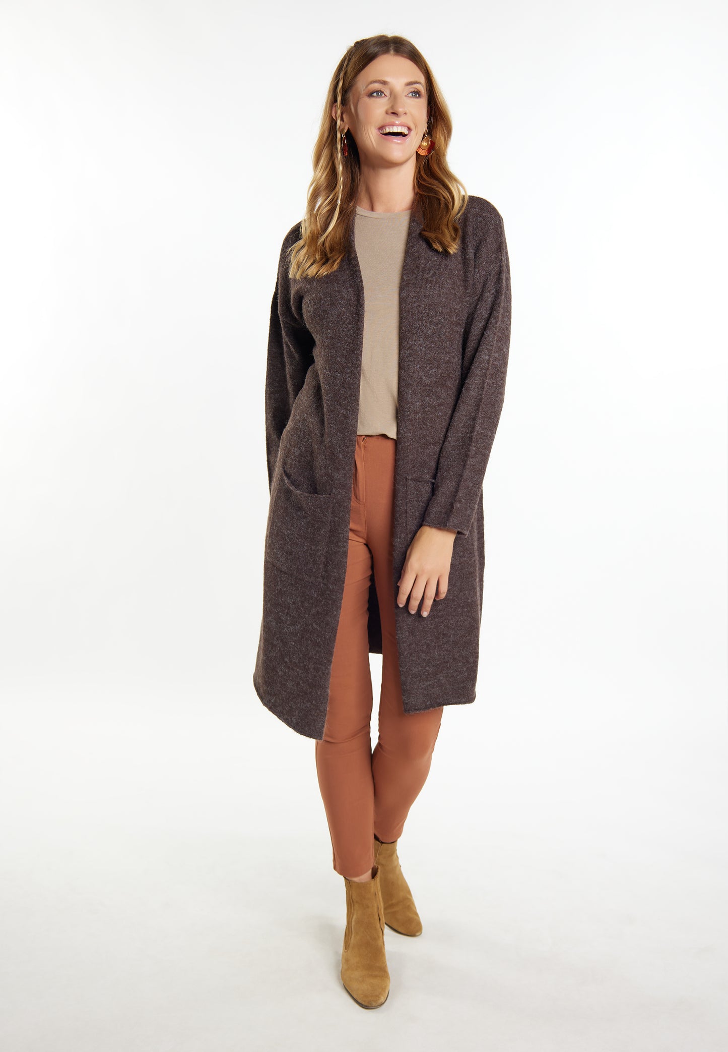 usha FESTIVAL Women's Long Cardigan
