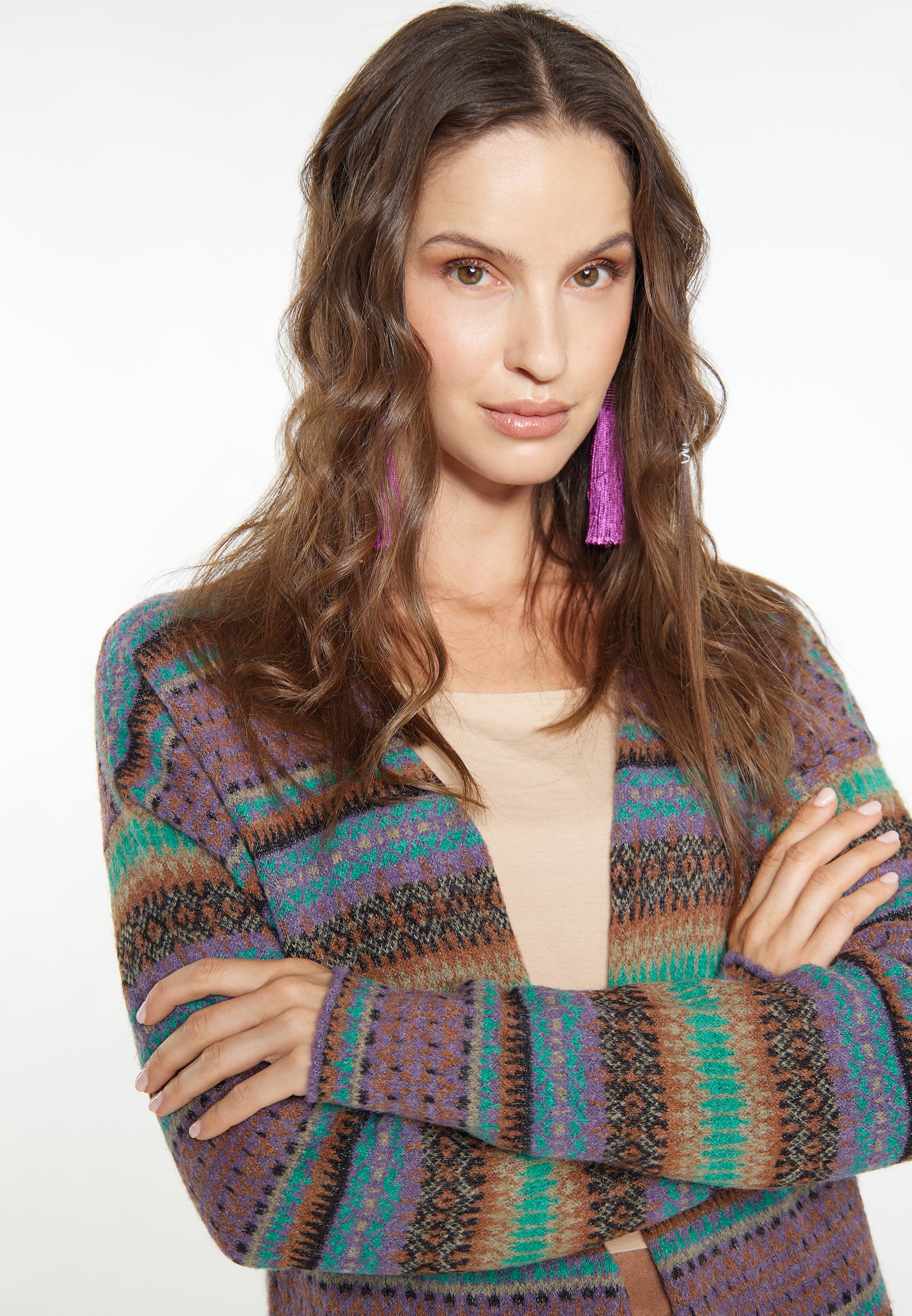 usha FESTIVAL Women's Knit Cardigan