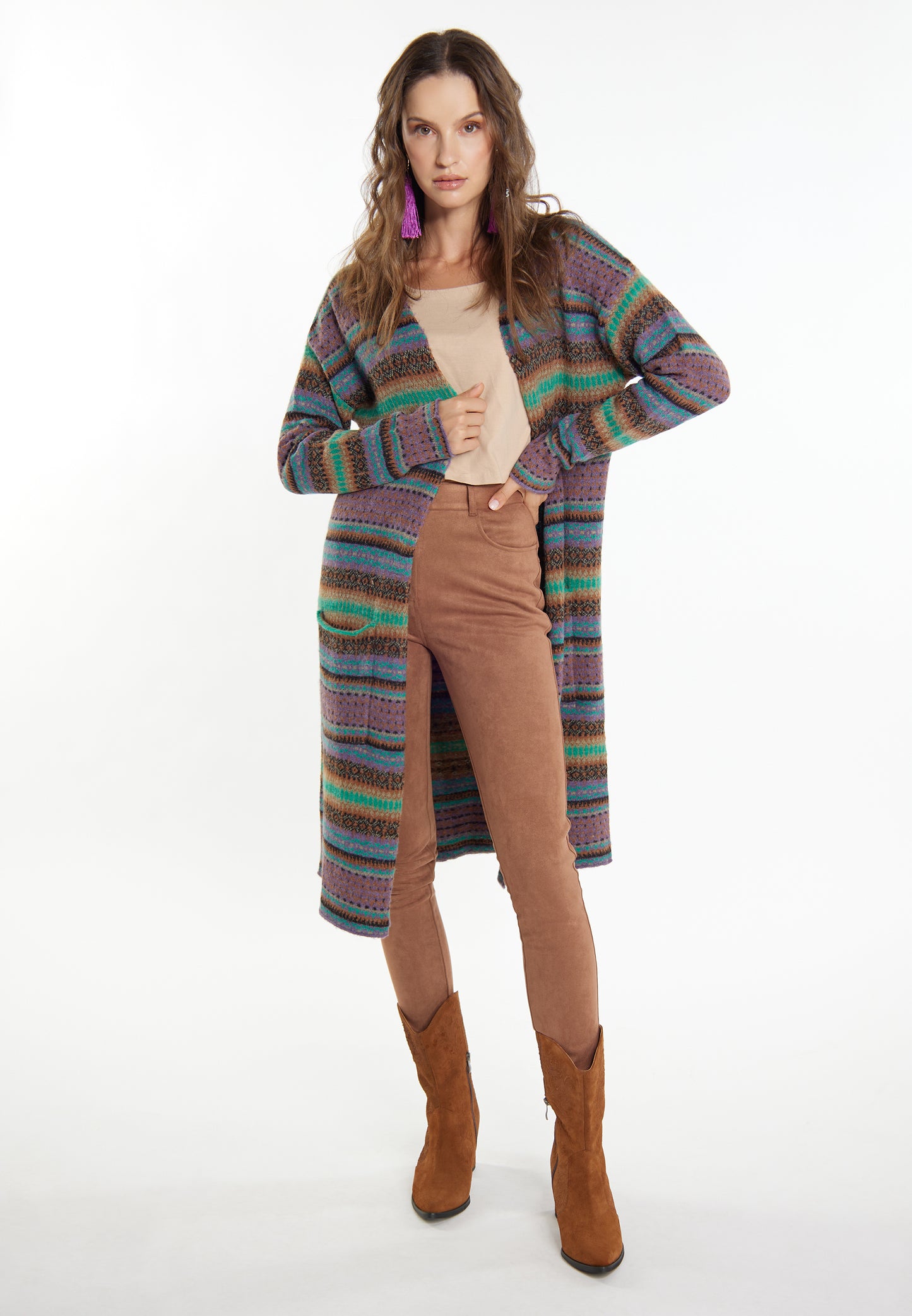 usha FESTIVAL Women's Knit Cardigan