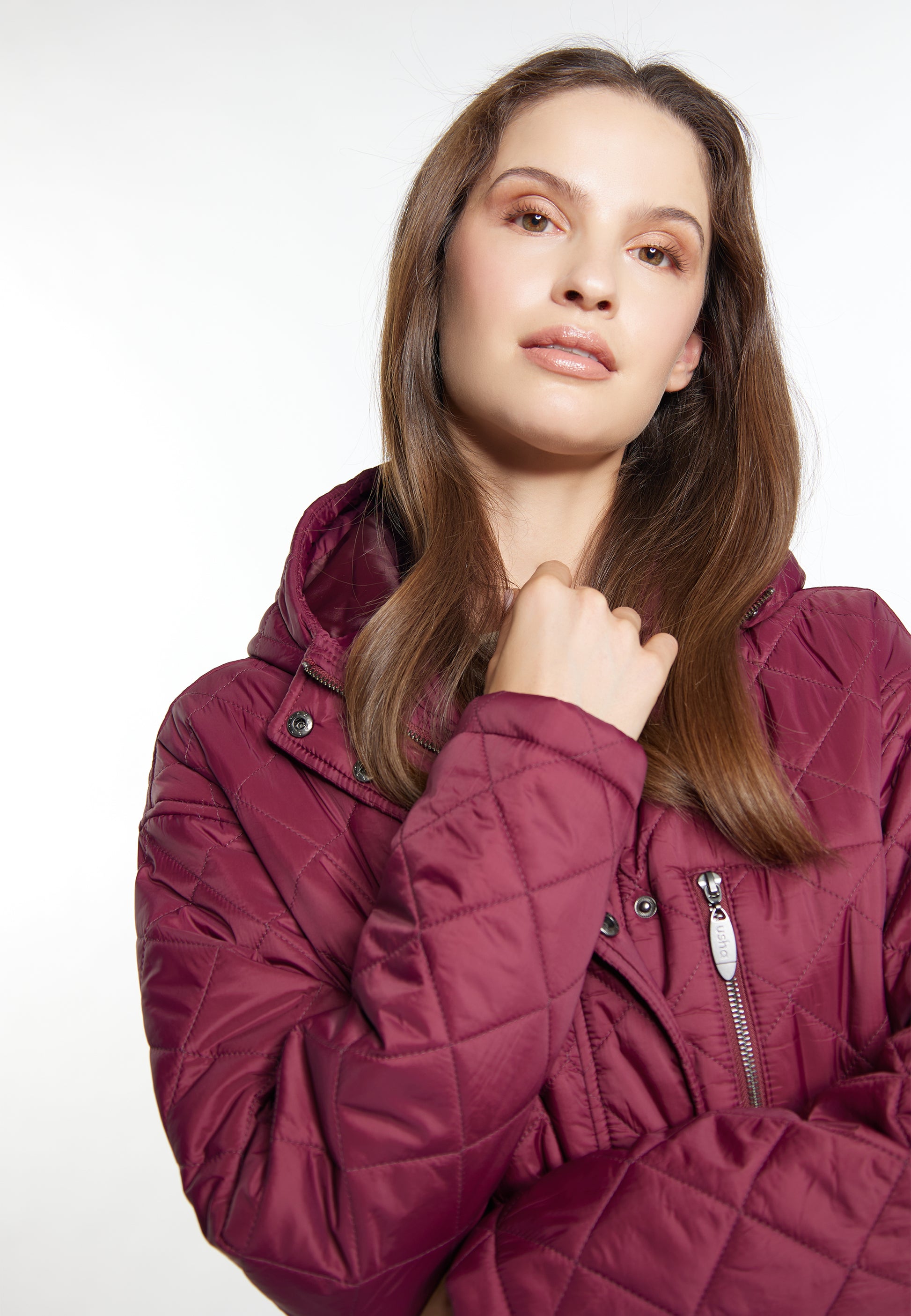 usha Women's Ght Quilted Coat