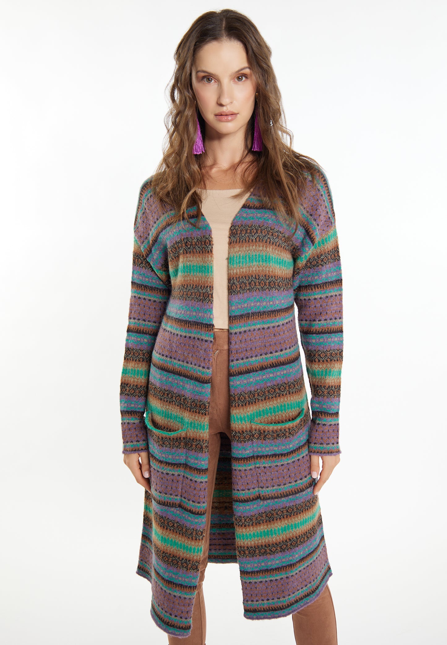 usha FESTIVAL Women's Knit Cardigan