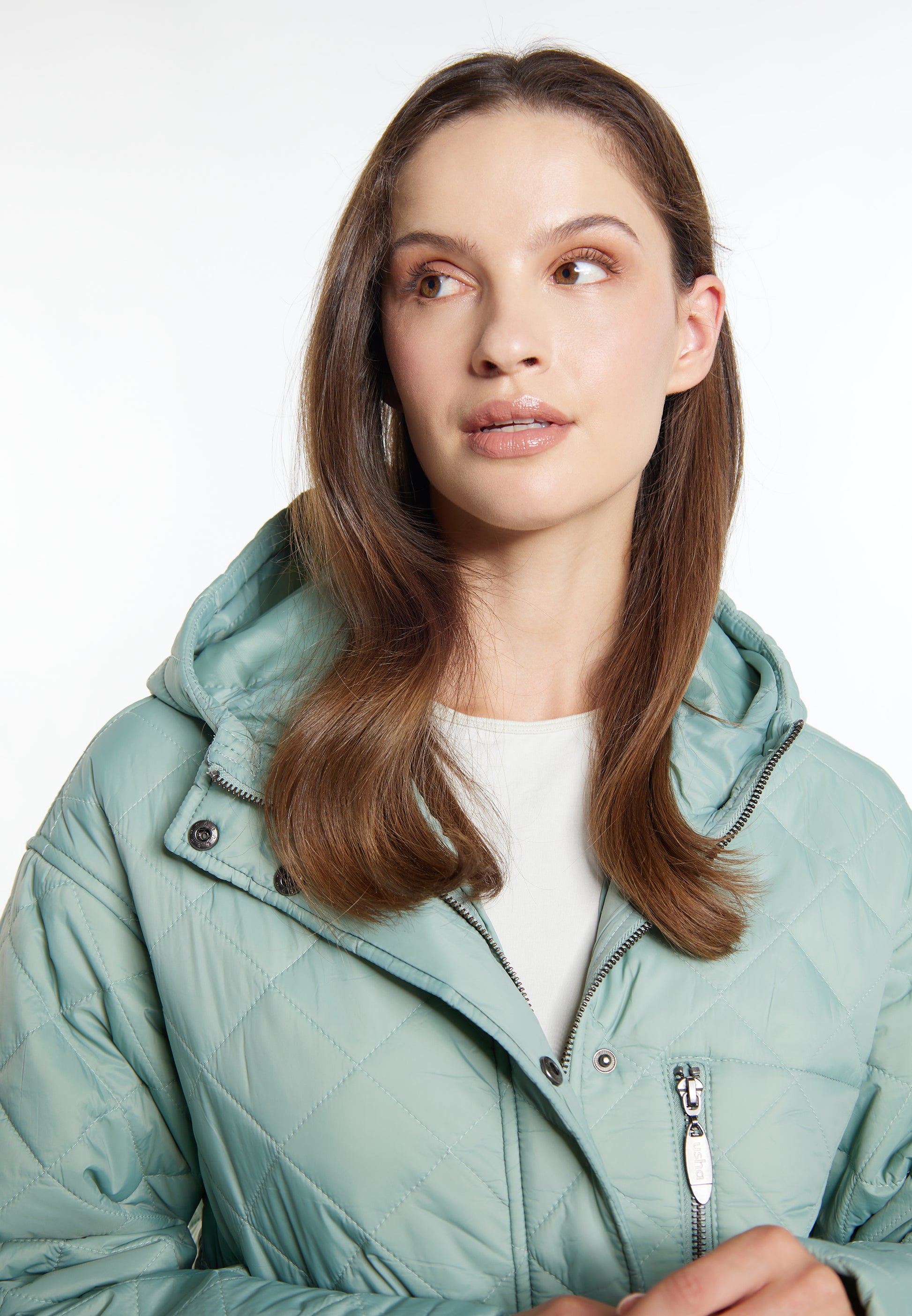 usha Women's Ght Quilted Coat