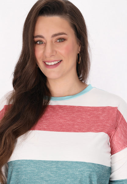 usha BLUE LABEL Women's Plus Size Jersey Shirt