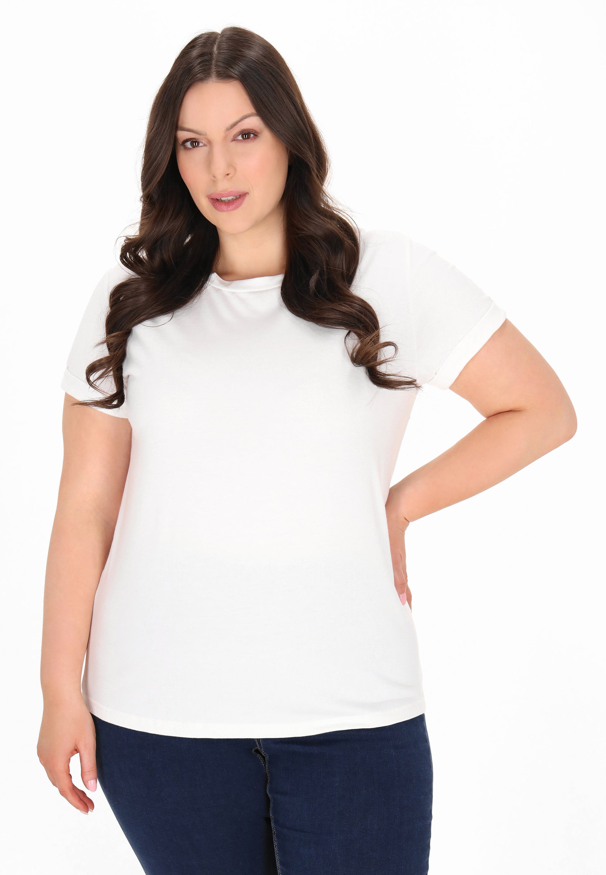 usha BLUE LABEL Women's Plus Size T-Shirt