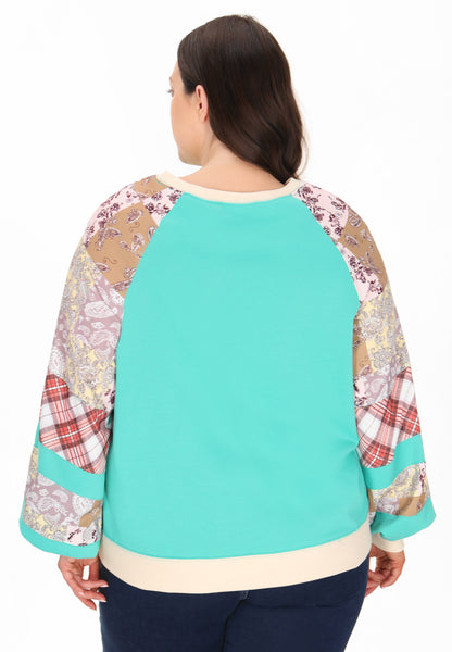 usha BLUE LABEL Women's Plus Size Sweatshirt