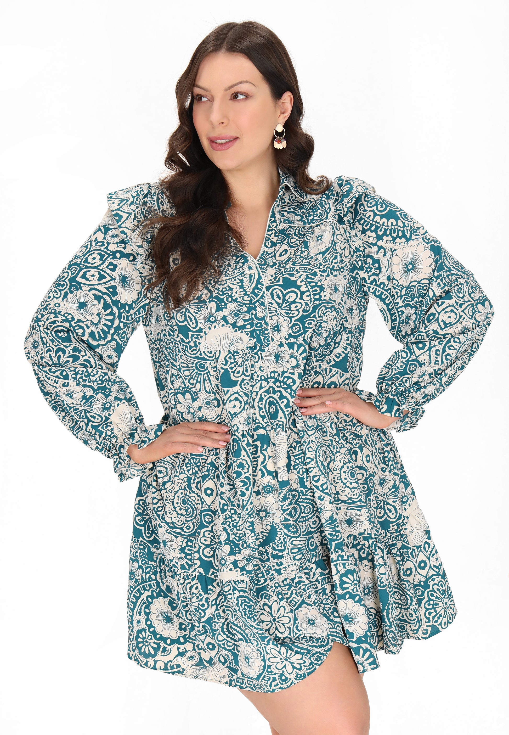 usha Kobiety Sukienka Plus Size Sukienka